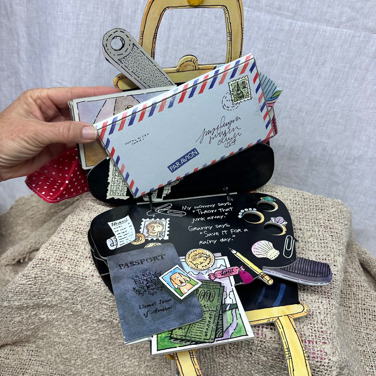 My Granny’s Purse by P. H. Hanson 2003 Children’s Board Books Vintage Rare Craft