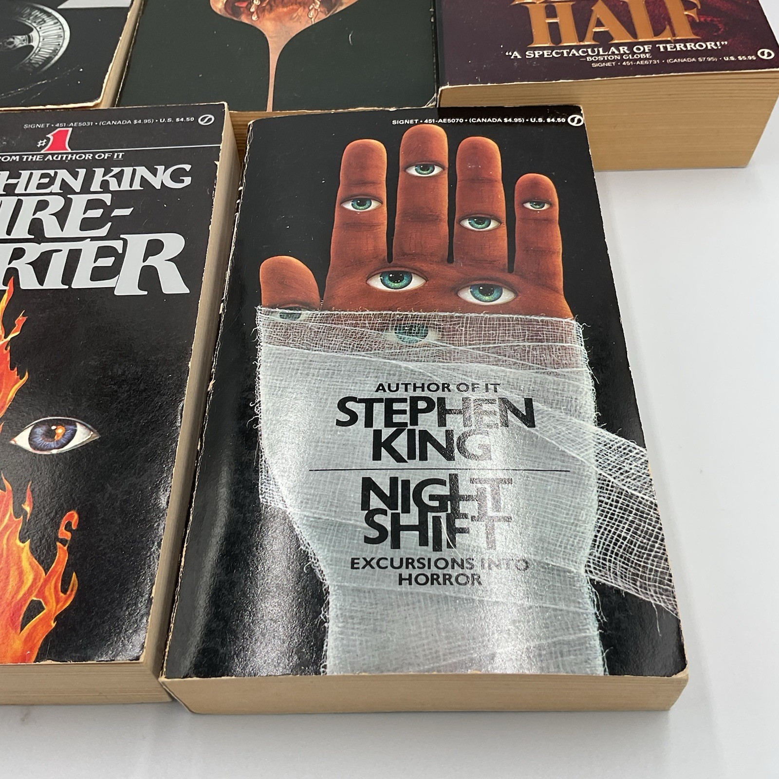 Stephen King Paperback Signet Lot Dead Zone Cujo Night Shift Dark Half Firestart