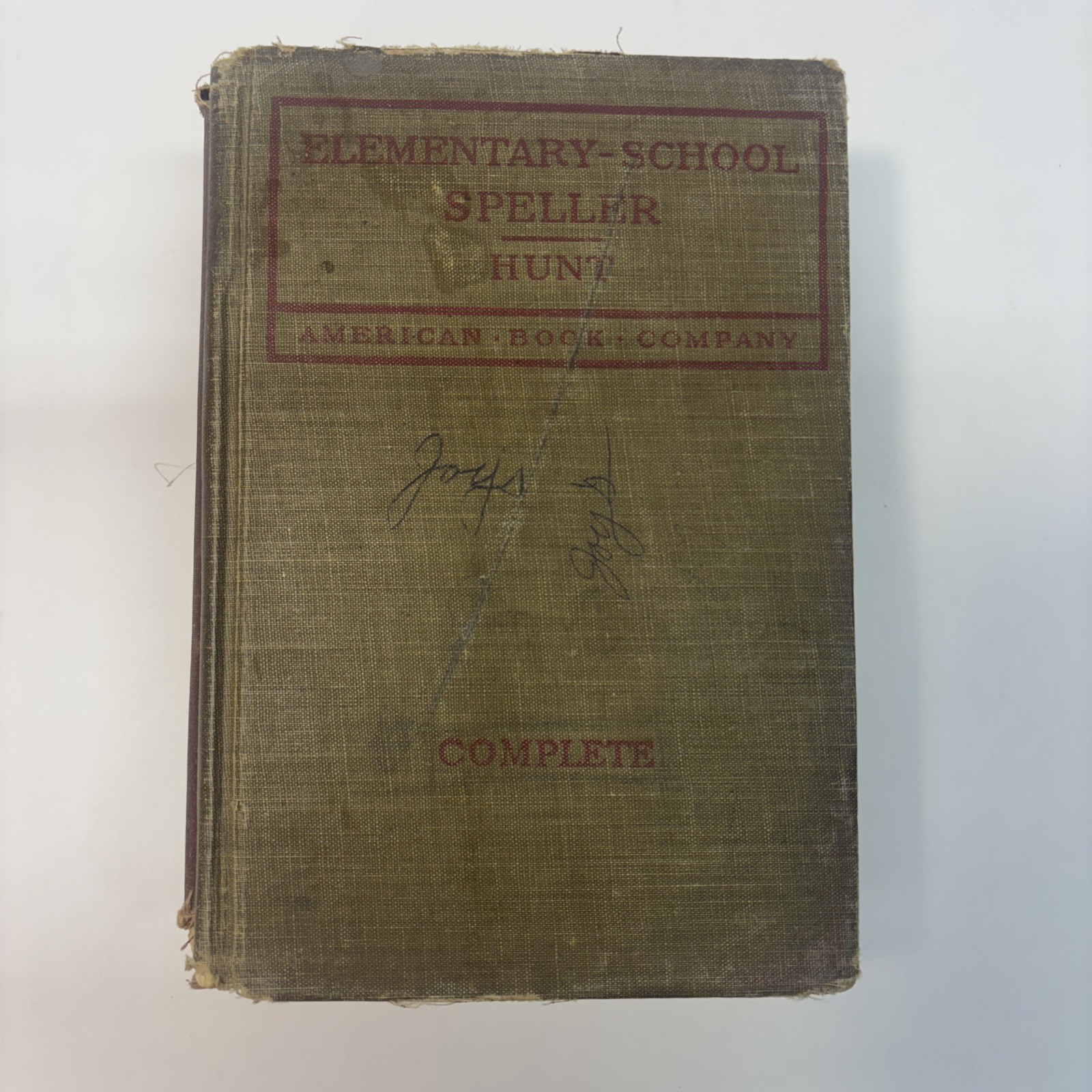Lot of 5 Antique Vintage School Textbook Speller, Reader, English 1800/1900s