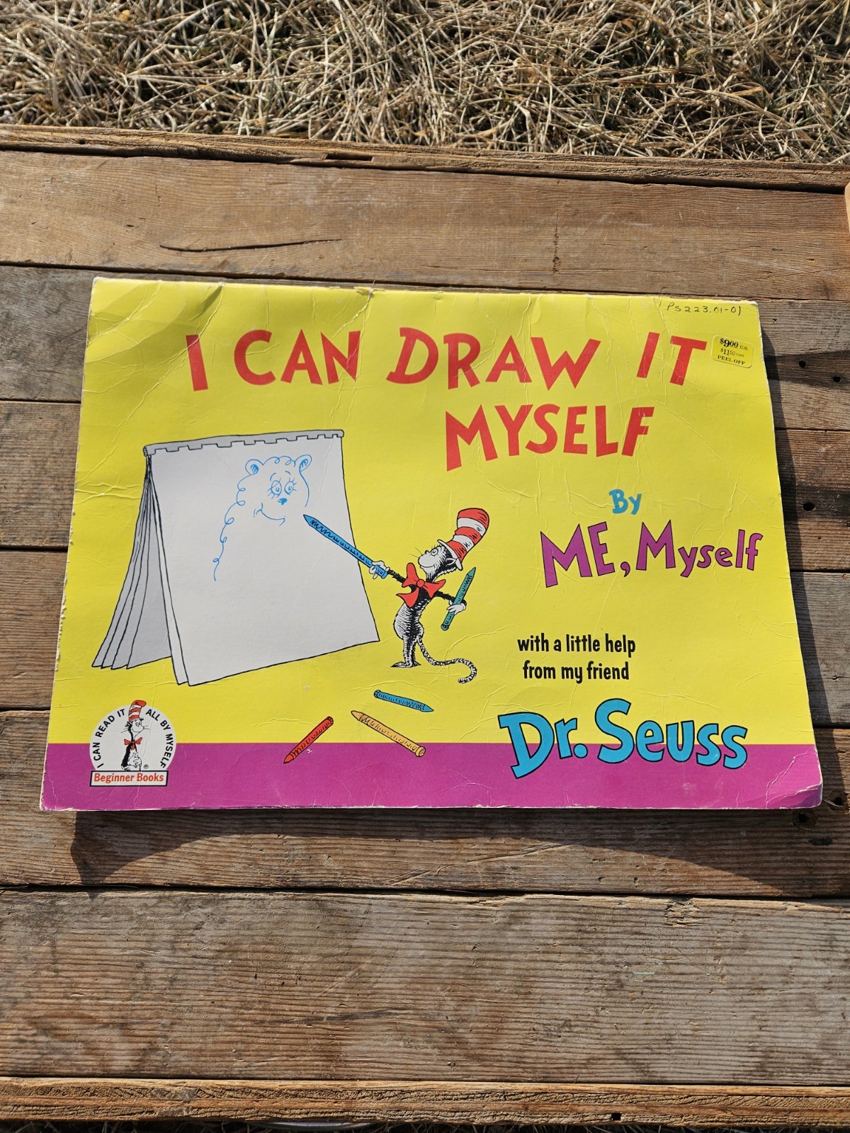 1970 Dr. Seuss — I Can Draw It Myself Book — 16 x 12″- All Pages Are Clean But 1