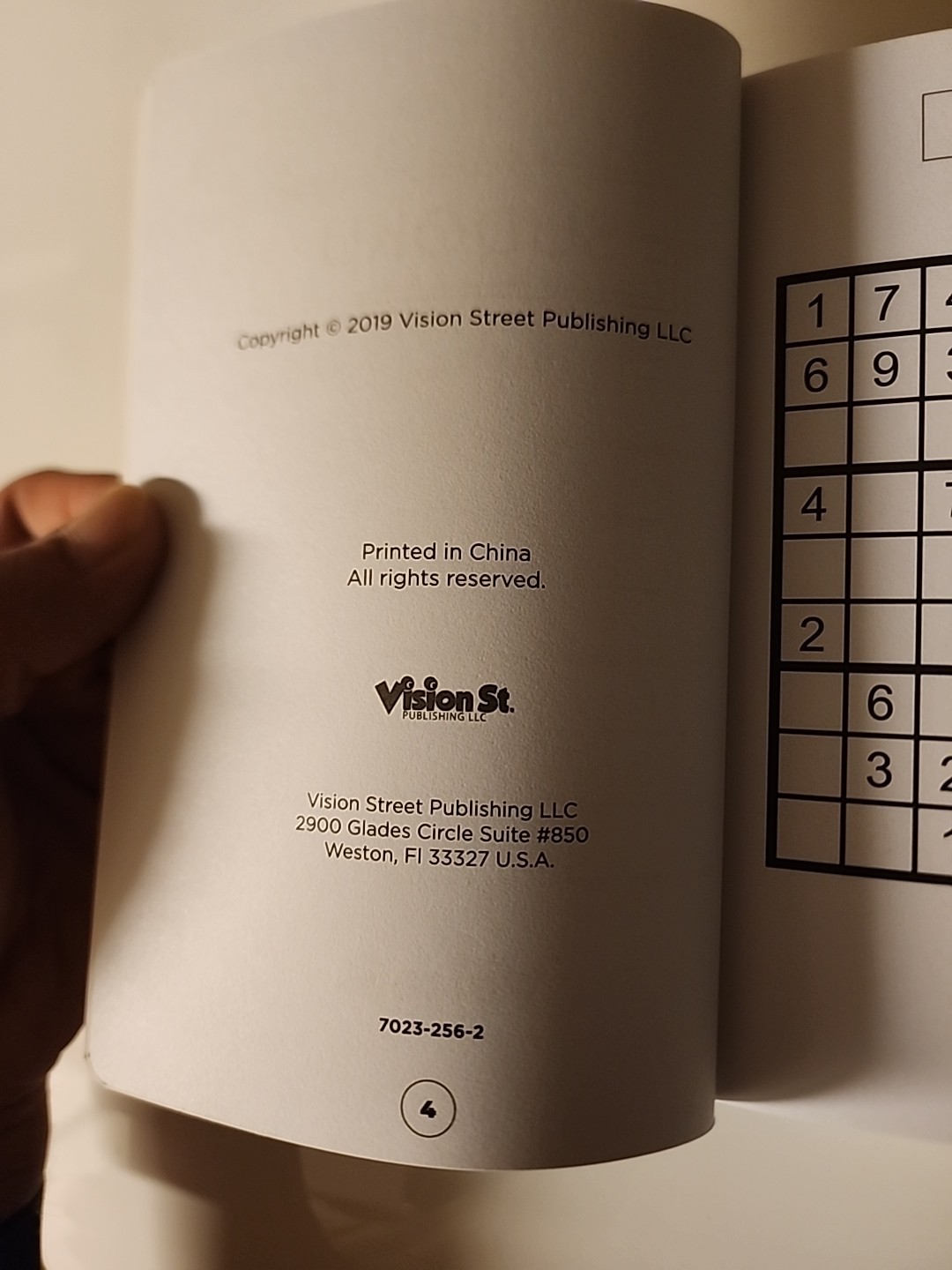 Sudoku Book Vision St, Paperback 224 Puzzles Each 8″ x 5″ x 0.5″,