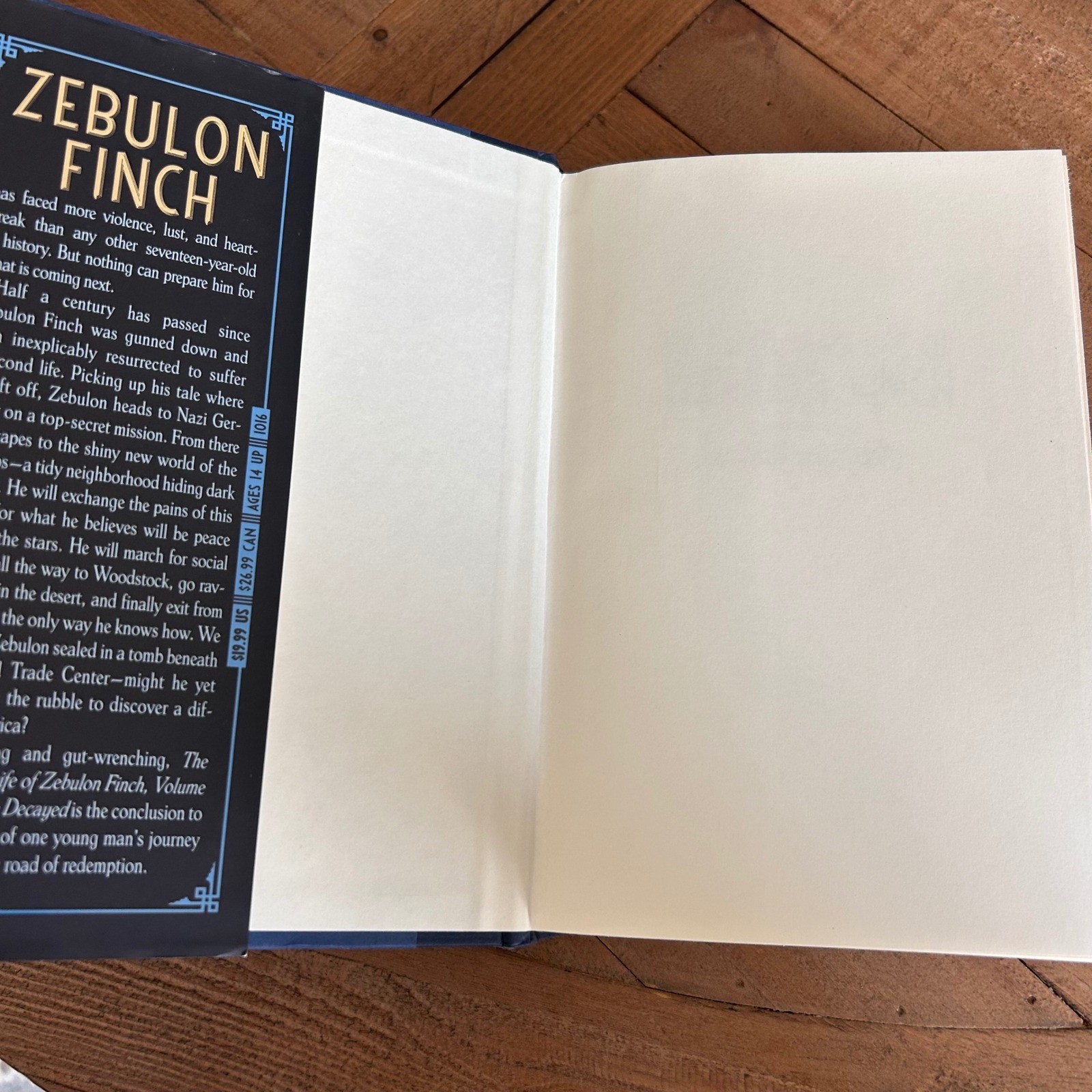 The Death and Life of Zebulon Finch Vol2 Empire Decayed Daniel Kraus 1st Edition