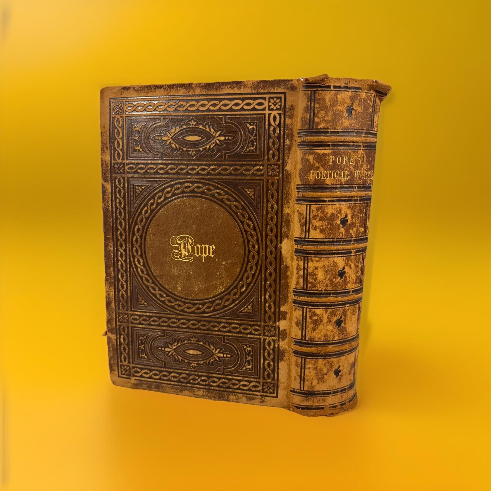 The Poetical works of Alexander Pope 1857 – D Appleton & Co Leather Book