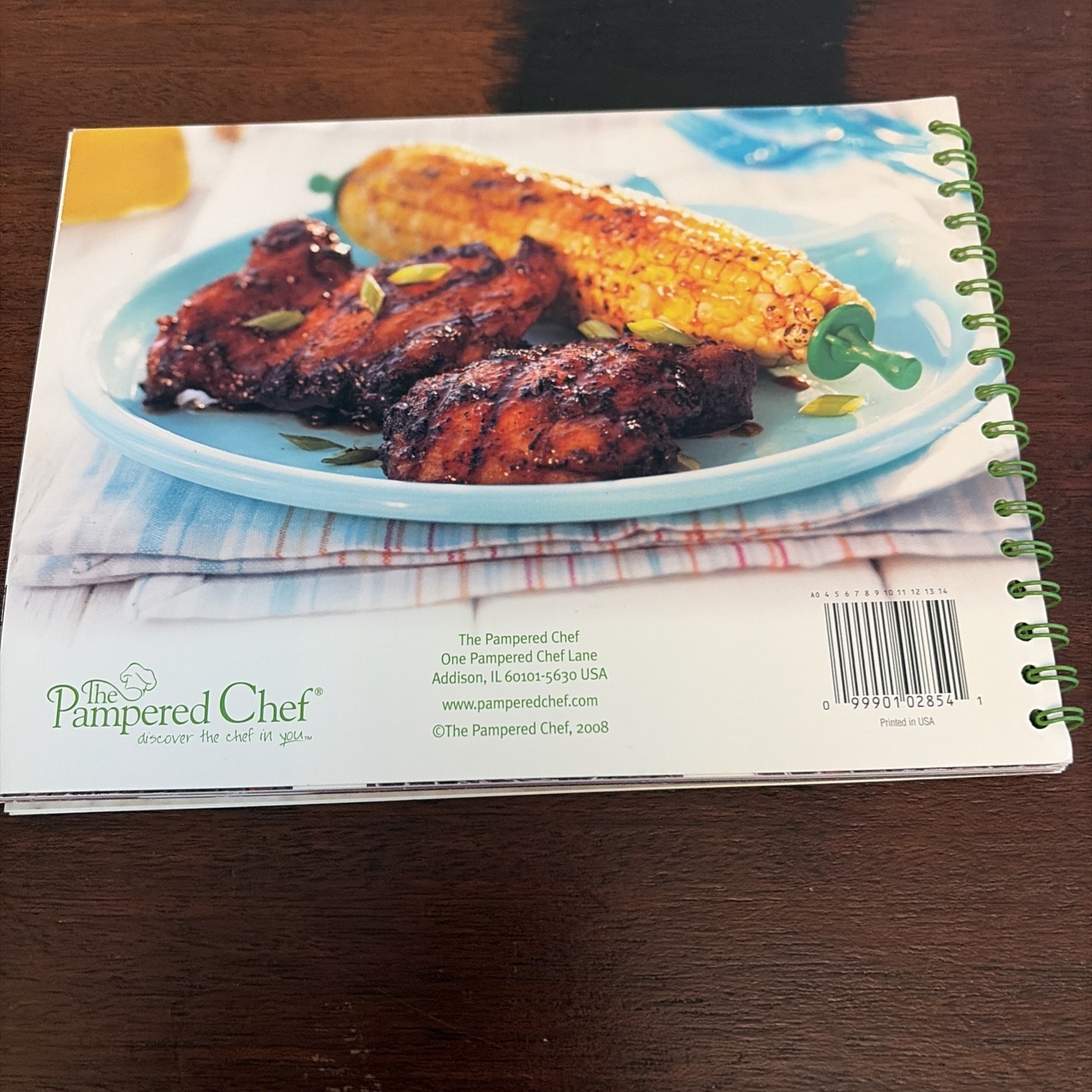 PAMPERED CHEF Spiral Cookbook ~Grill it Quick!~ 40 pages Recipes & Grilling Tips