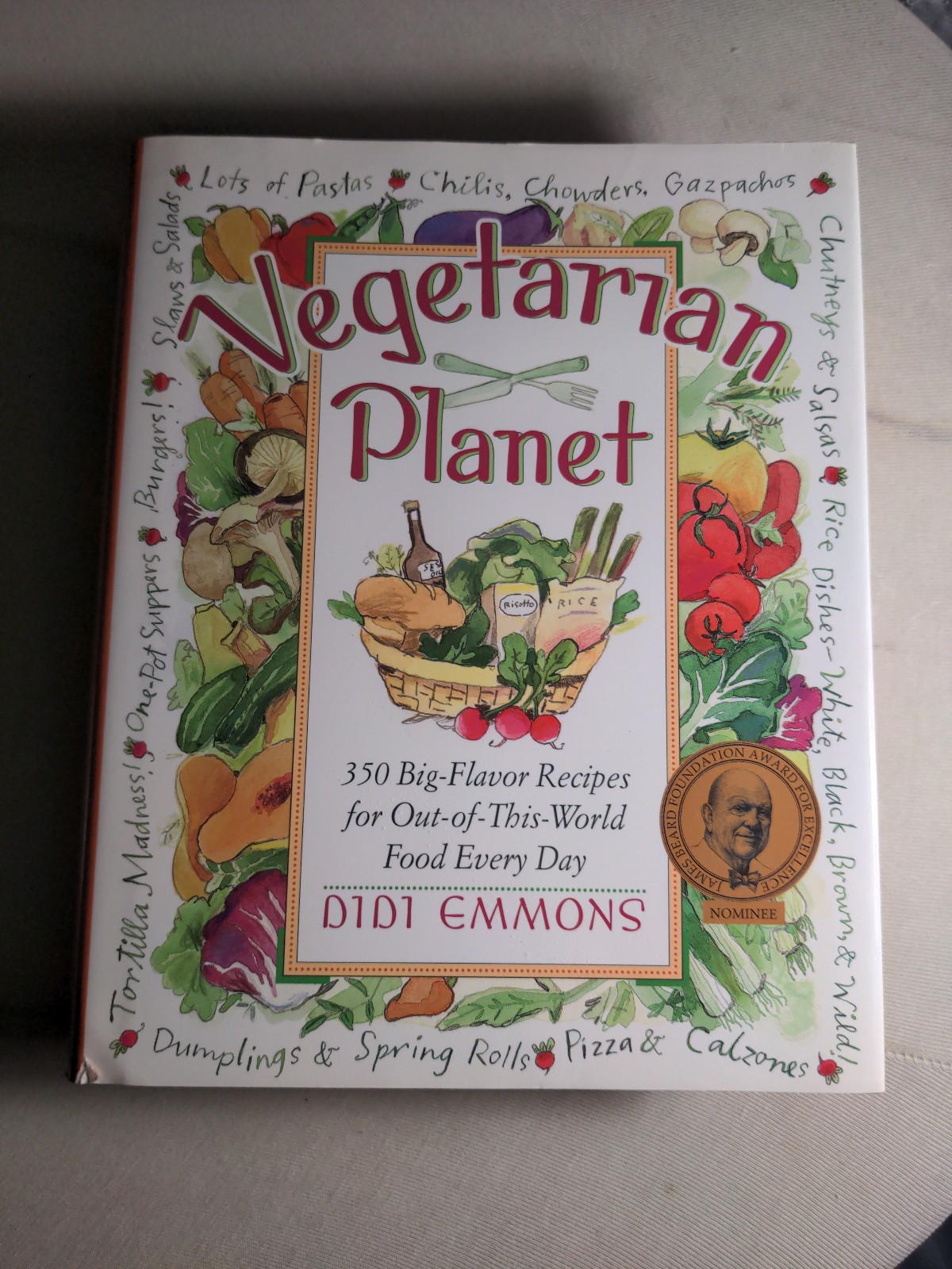 Vegetarian Planet Didi Emmons Harvard Common Press 1997 Softcover VG Con.
