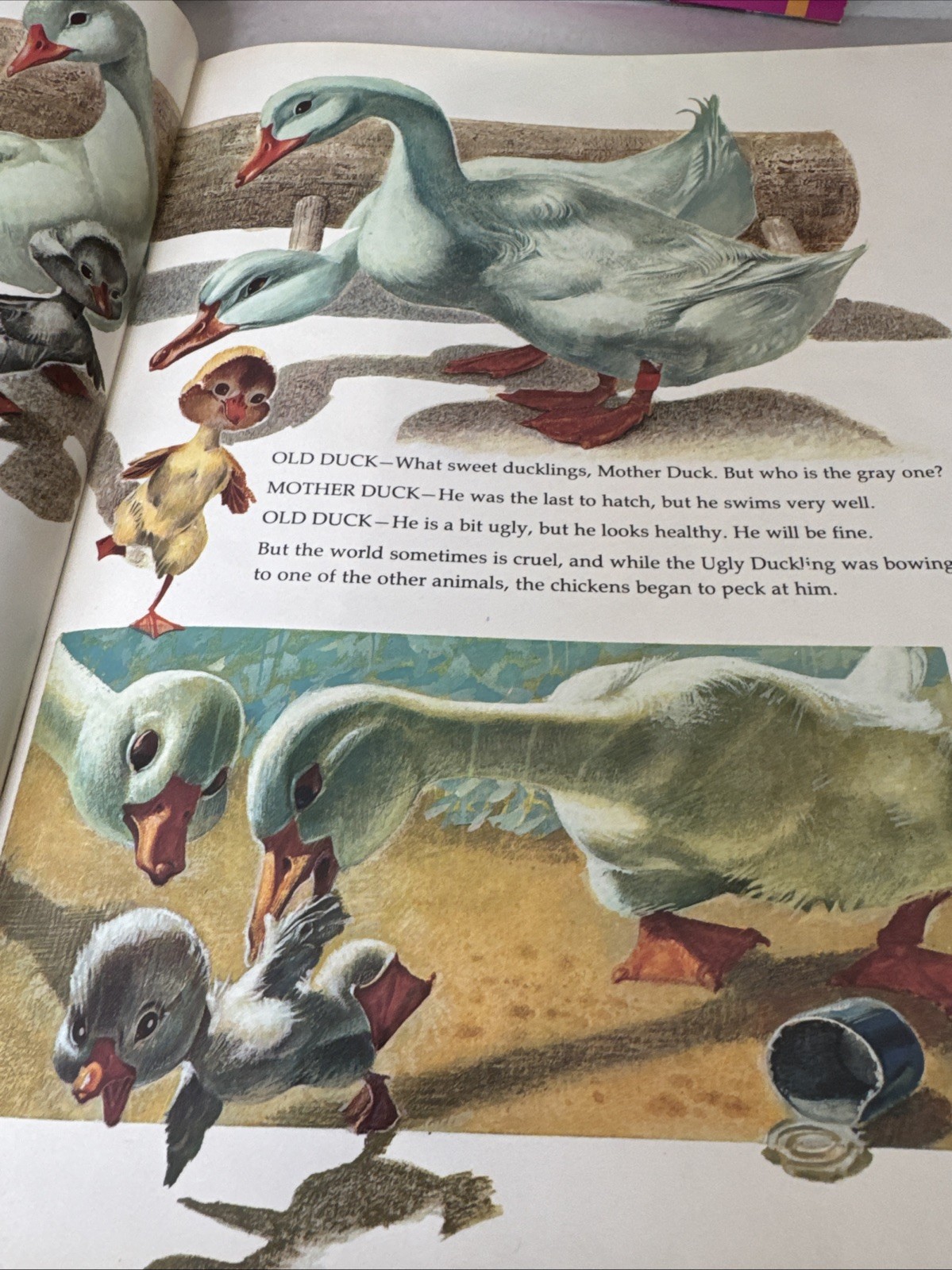 Vintage 1969 Storytime Treasury THE UGLY DUCKLING/THE PRINCESS WHO TENDED GEESE