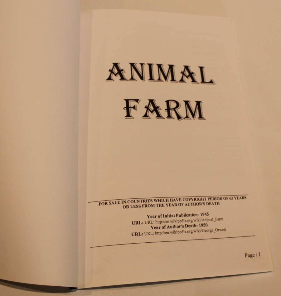 Animal Farm – George Orwell – 2014 Reprint, Paperback Edition
