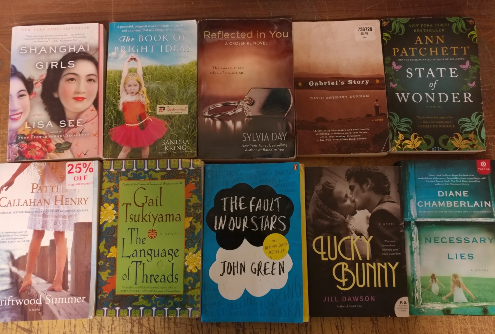 Lot of 16-LBS TRADE PAPERBACK Fiction INSTANT COLLECTION GENERAL Book MIX GENRE