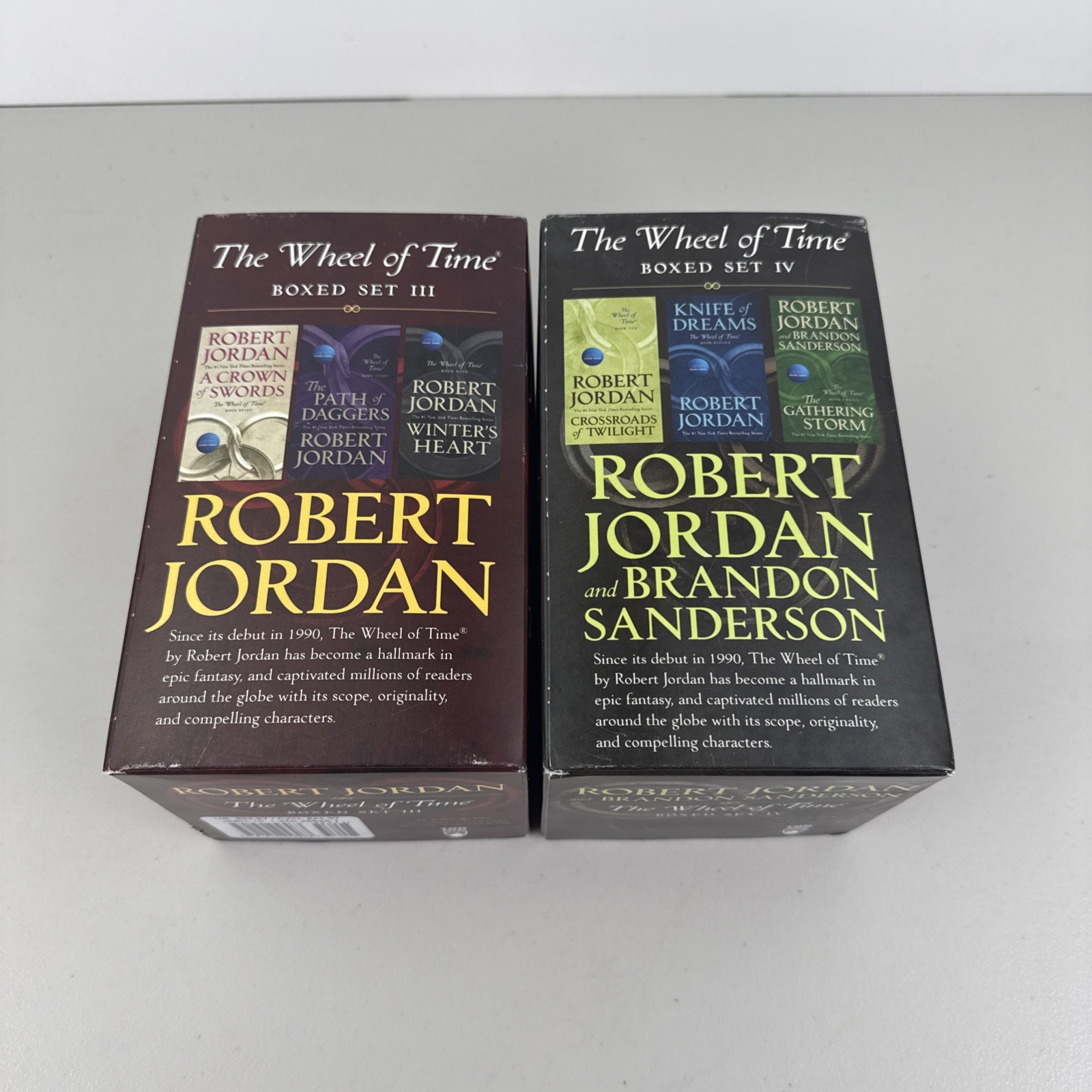 Robert Jordan The Wheel of Time Books 7-12 PB – Box Sets III & IV 3 & 4