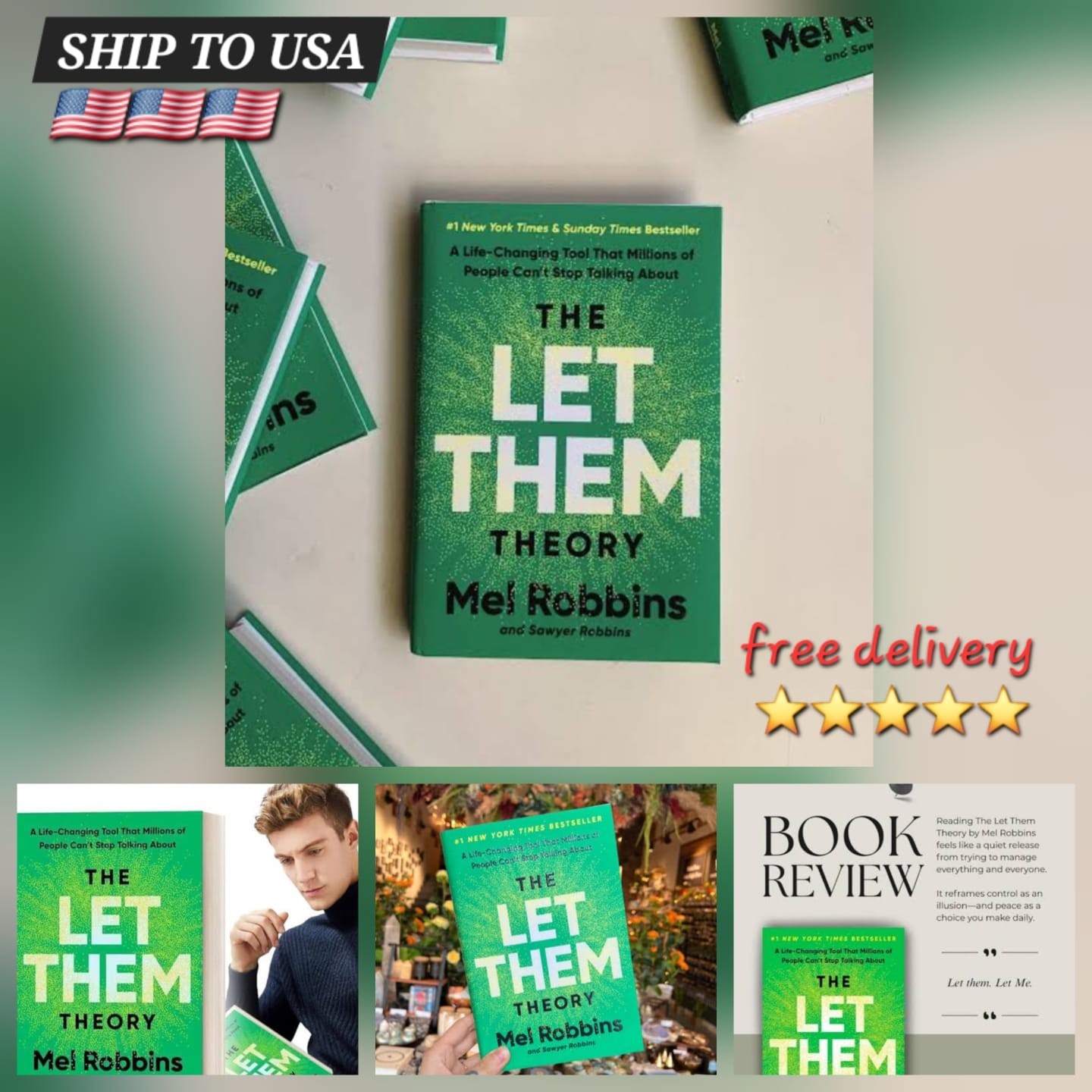 The Let Them Theory By Mel Robbins, Paperback Book Free Ship USA