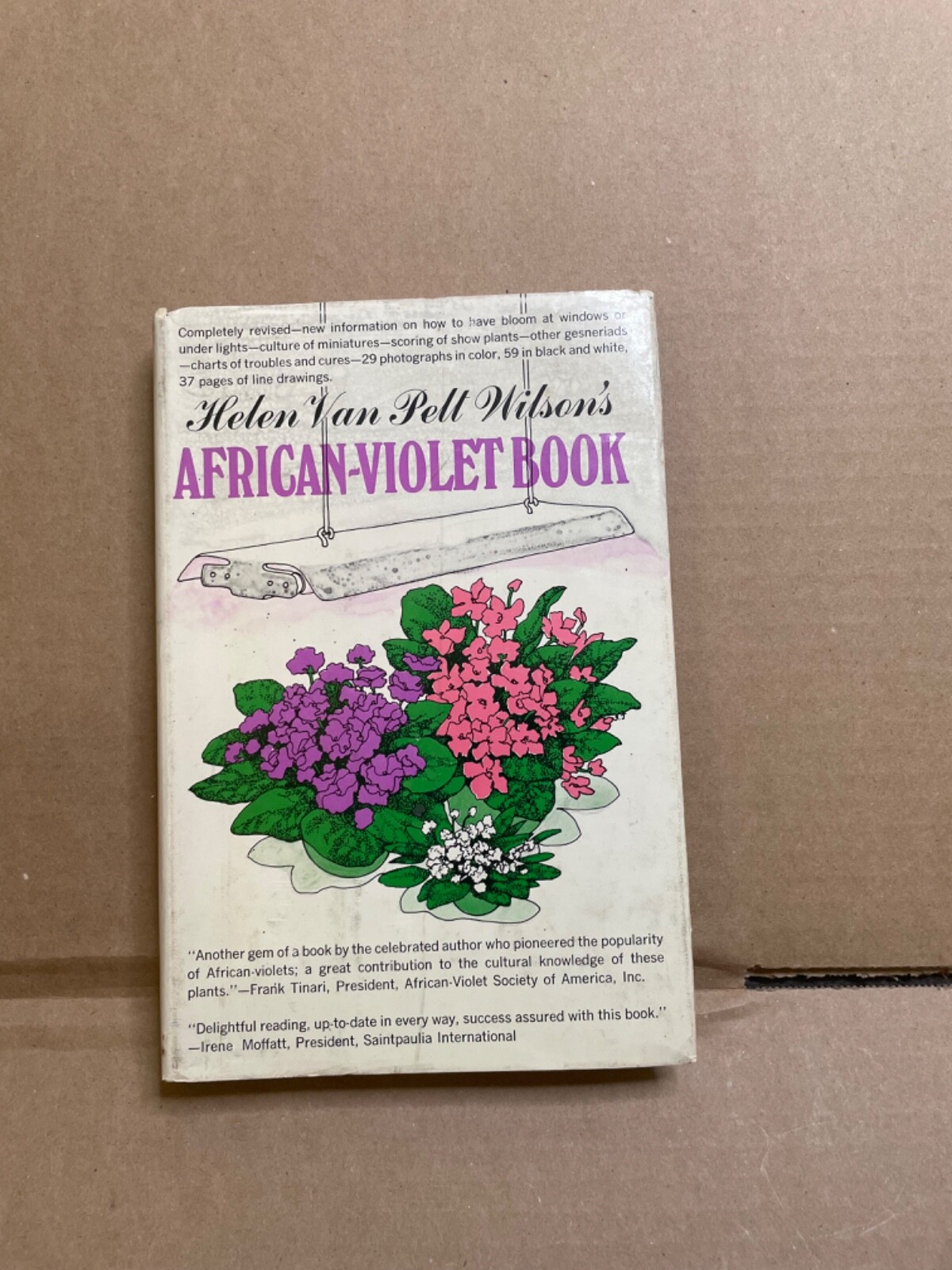 Helen Van Pelt Wilson’s African-Violet Book [HC/DJ) 1970