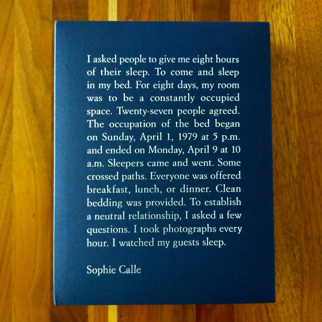 Sophie Calle Sleep Record 27 Guests Monochrome Book 20x14cm 1979