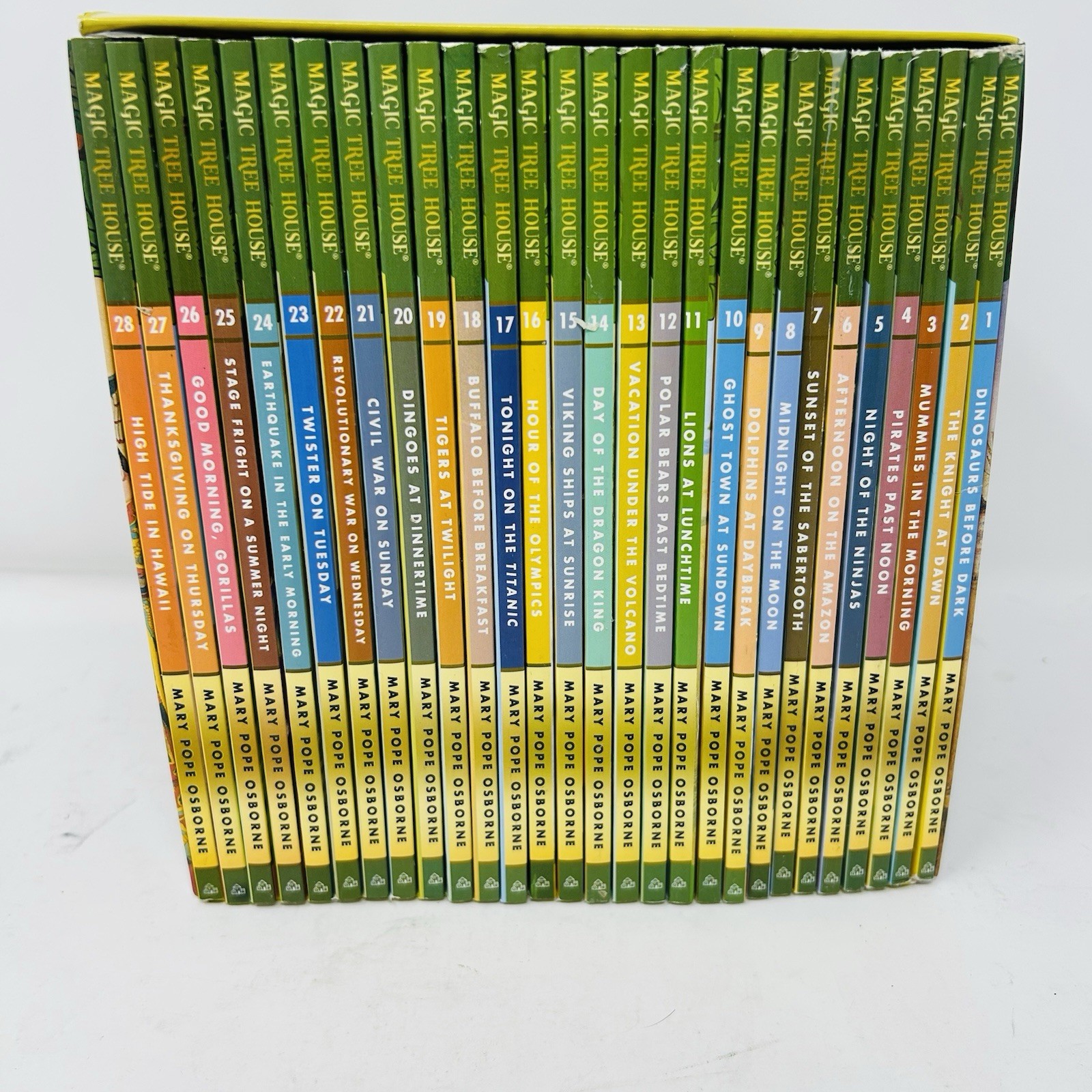 Magic Tree House Books 1-28 Boxed Set Mary Pop Osborne Rare A Library Of Books