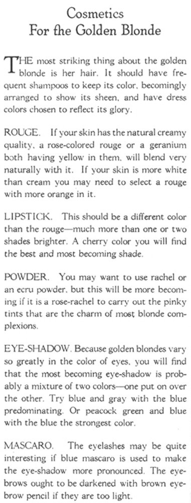 Make Up: 1930s Vintage Beauty Instruction and Technique by Virginia Vincent