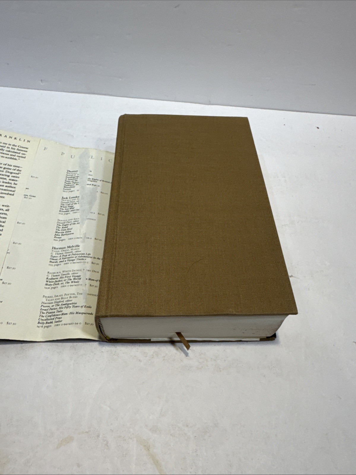BENJAMIN FRANKLIN WRITINGS HARDCOVER BOOK THE LIBRARY OF AMERICA