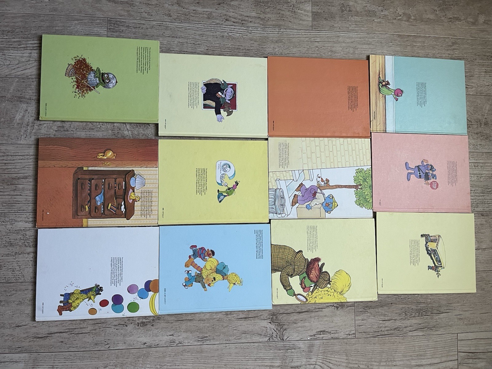 Sesame Street Book Club Book Lot of 12 Vintage 1980 Hardcover Freddie Twiddlebug
