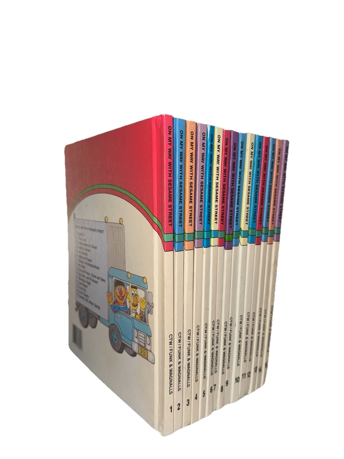 Sesame Street On My Way Complete 15 Volume Hardcover Set Funk & Wagnalls Vintage