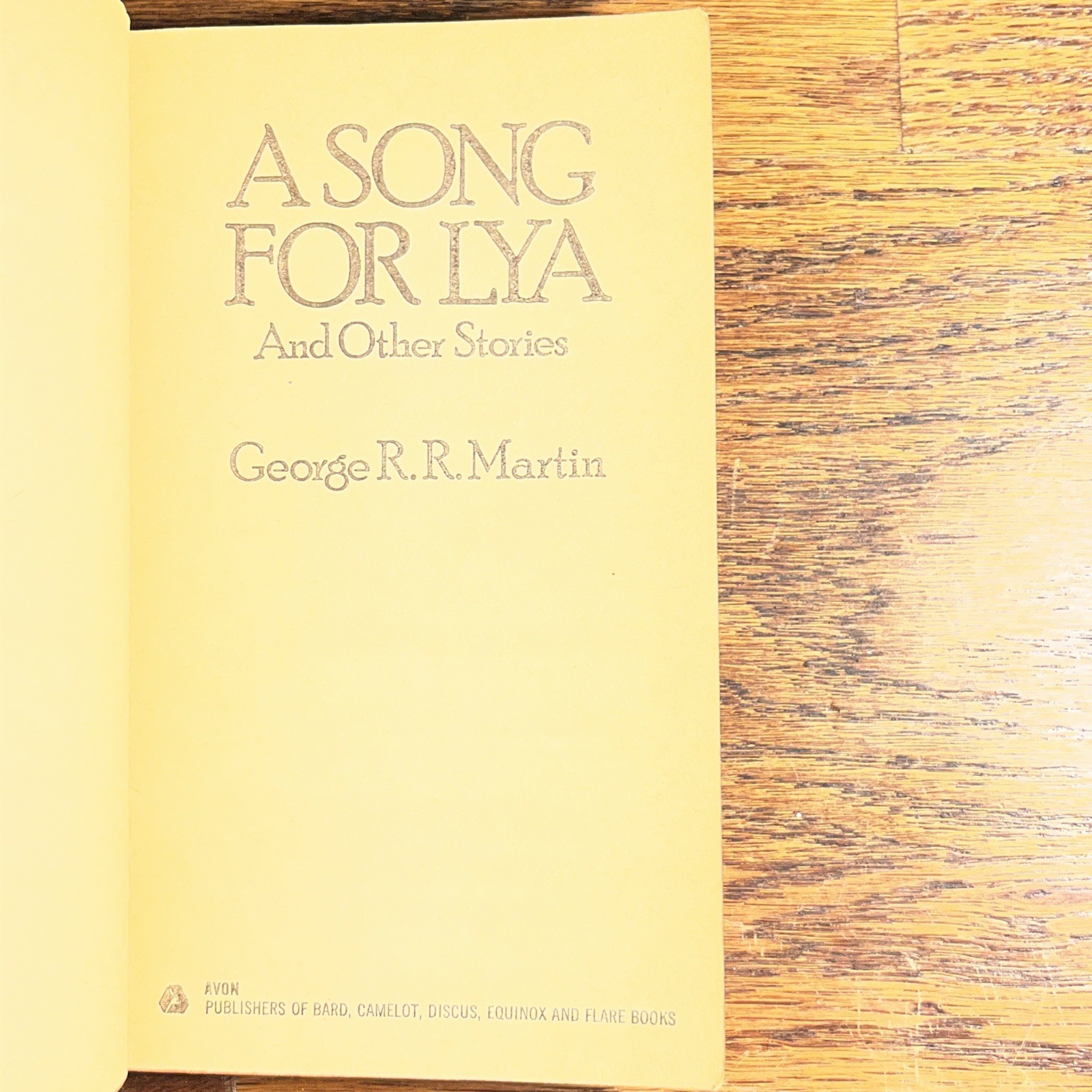 A Song For Lya by George R.R. Martin 1976 Avon L Paperback First Edition RARE