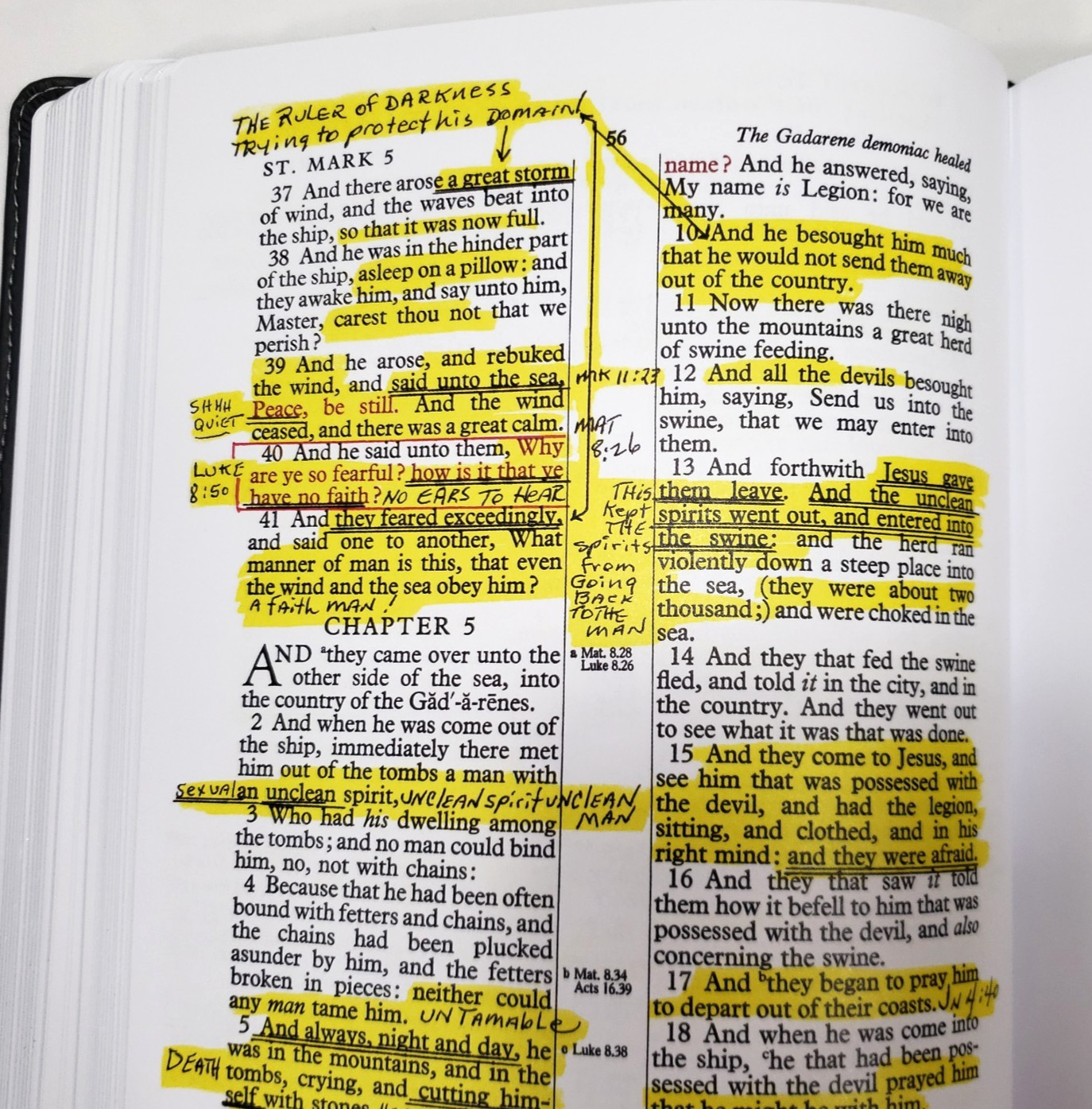 Kenneth Copeland Personal Notes New Testament KJV Study Bible Center Column