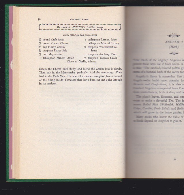 The Tasting Spoon, A Guide to Food Seasoning by Loris Troup 1st Ed. 1955 VG