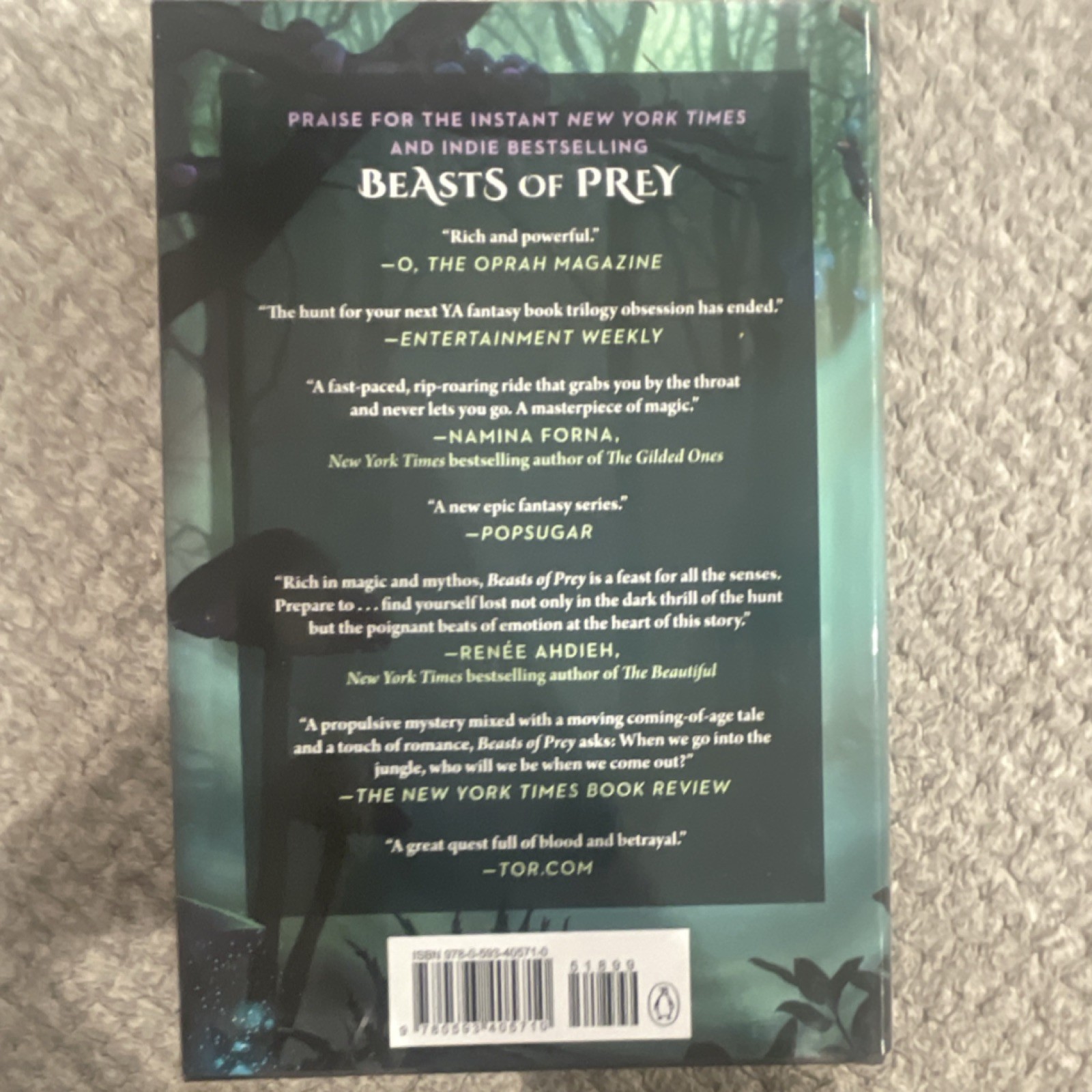 Ayana Gray Beasts of Ruin Hardcover 2022 Young Adult Fantasy Beasts of Prey