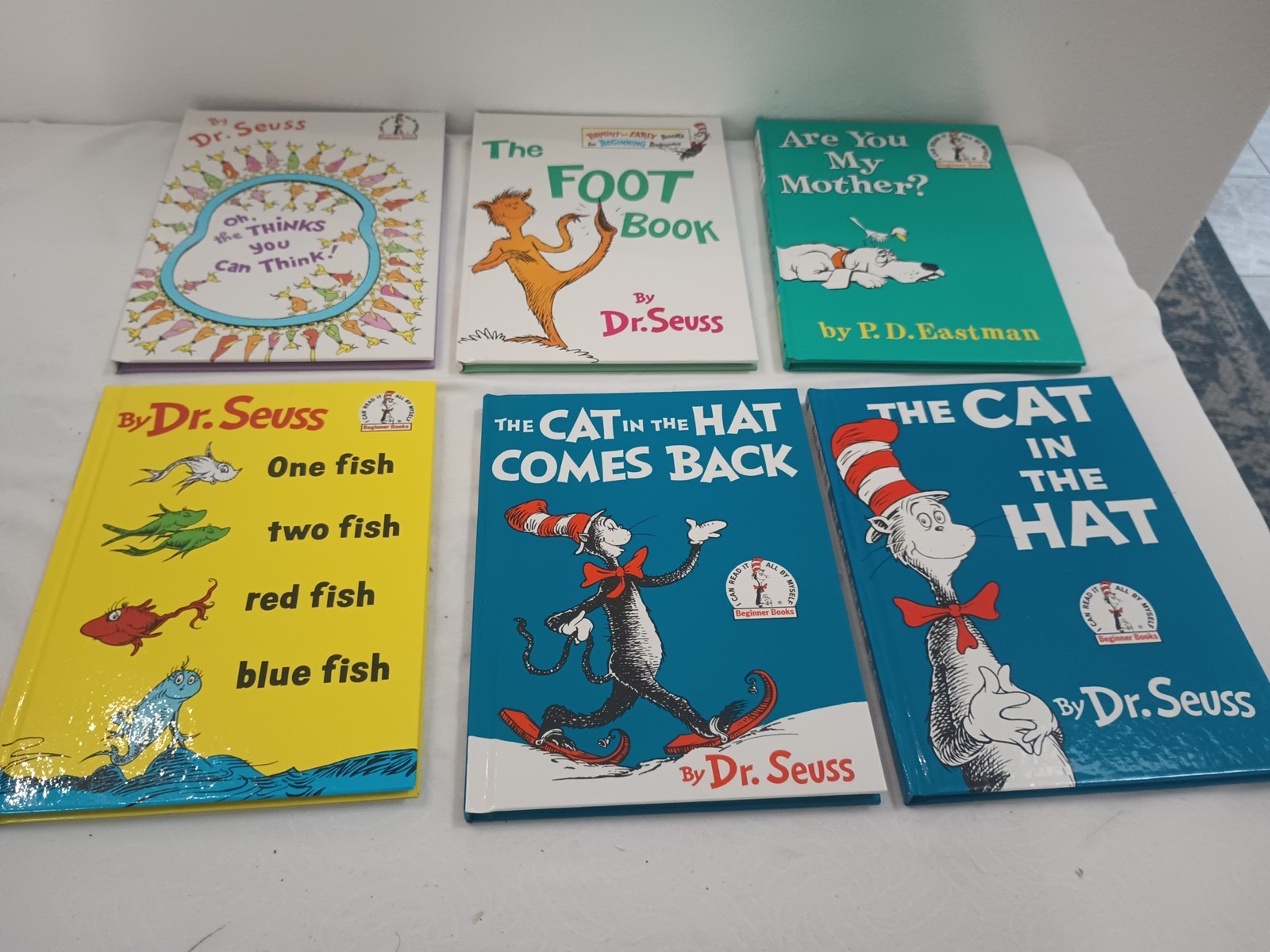 Dr. Seuss Books Hardcover Lot of 15 Beginner I Can Read Books &5 Dr Seuss Movies