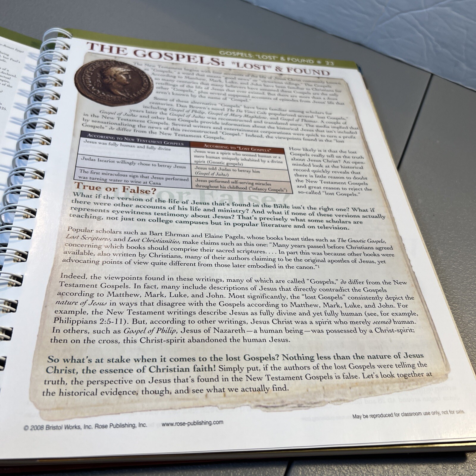 Rose Book of Bible Charts Vol 2 Rose Publishing Staff 2008 Hardcover with spiral
