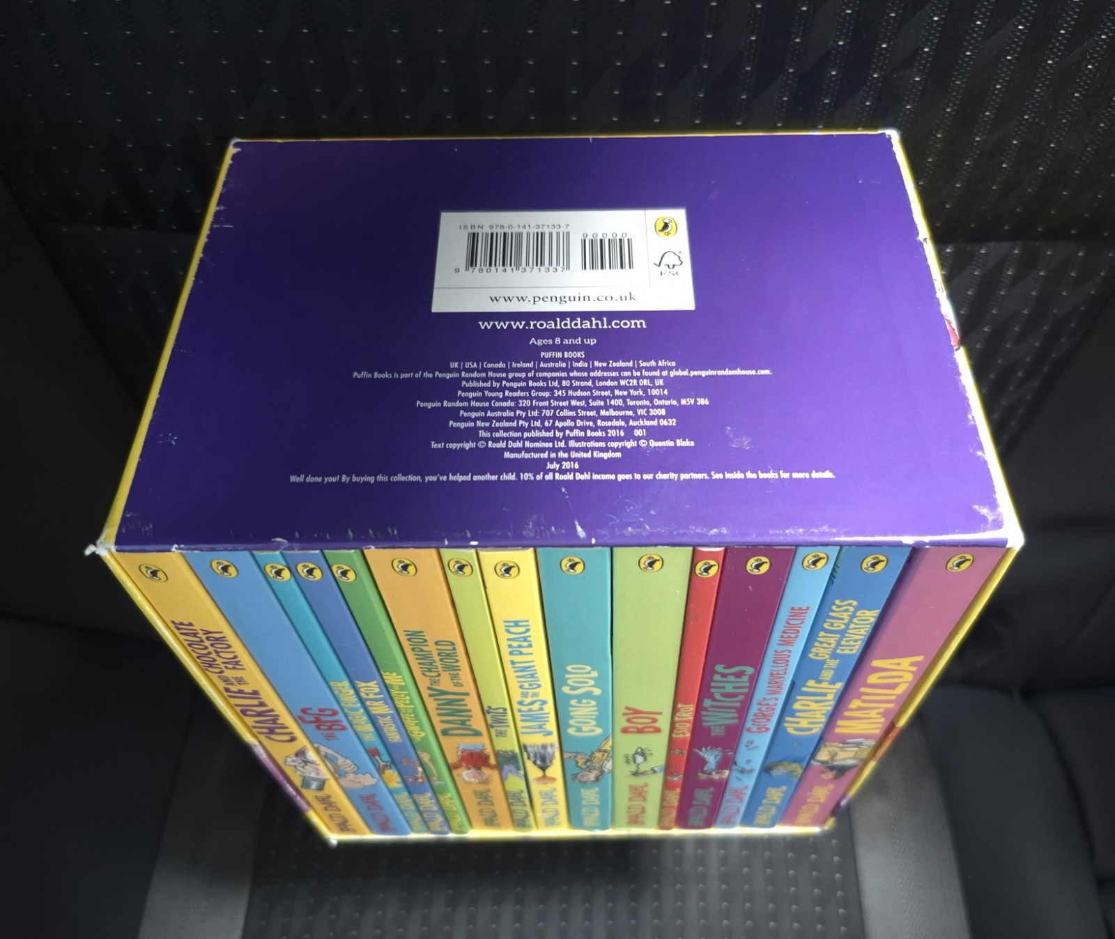 Roald Dahl Collection Box Set 15 Books Paperback Matilda BFG Charlie Factory