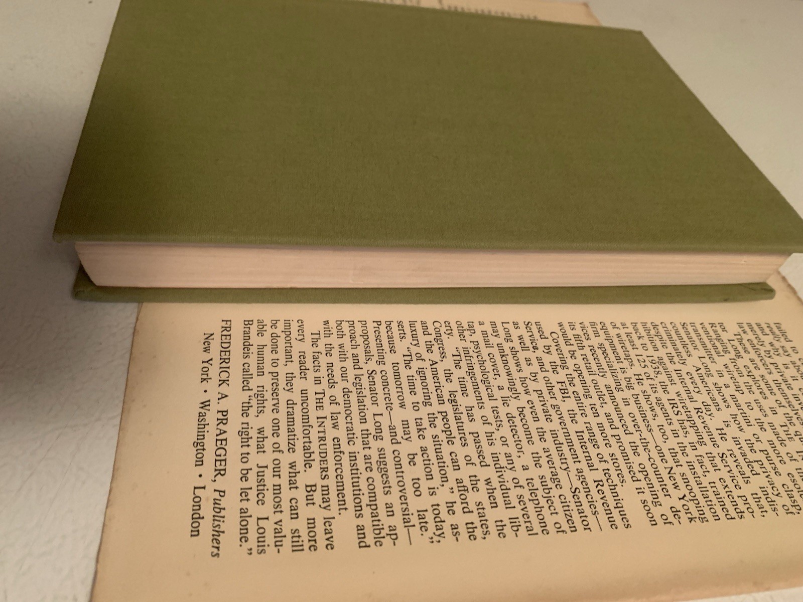 The Intruders by Sen Long Signed Hardcover With Dust Jacket 1967 3rd Printing