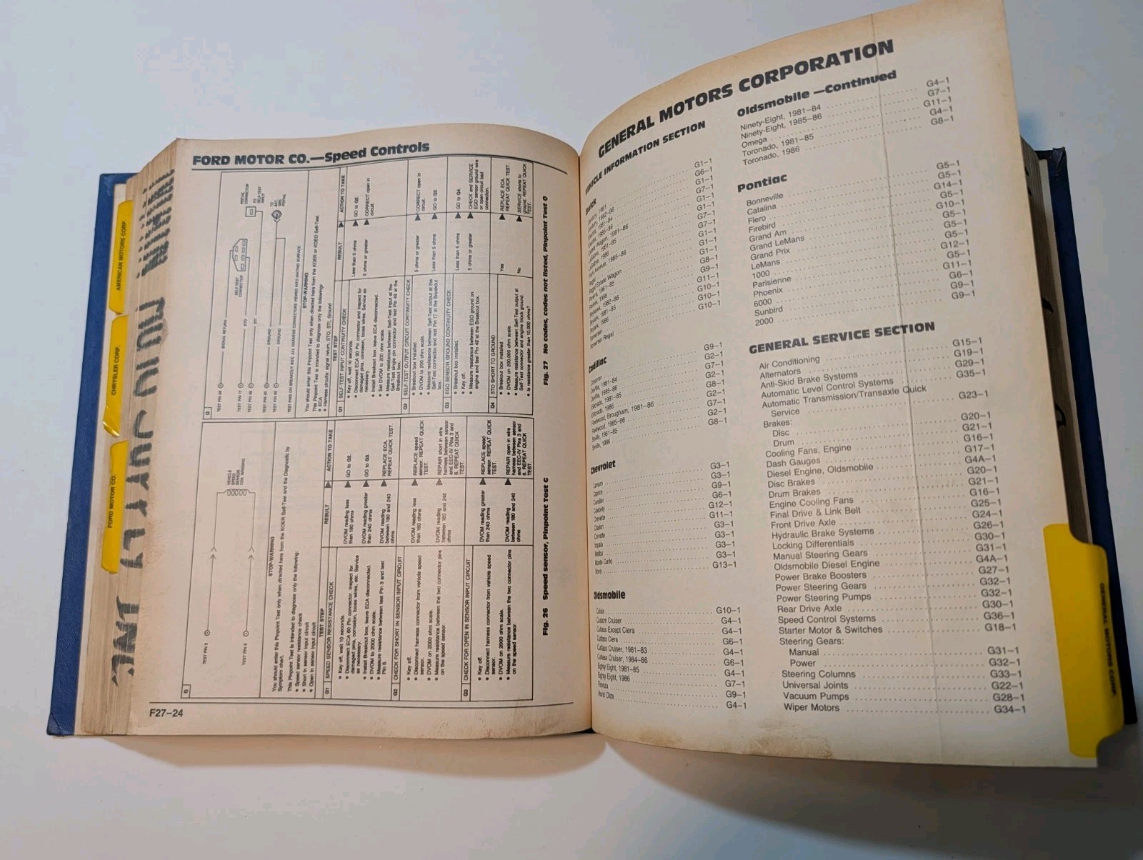 Motor Auto Repair Manual 1976 & 1987 50th Edition Professional Service Trade