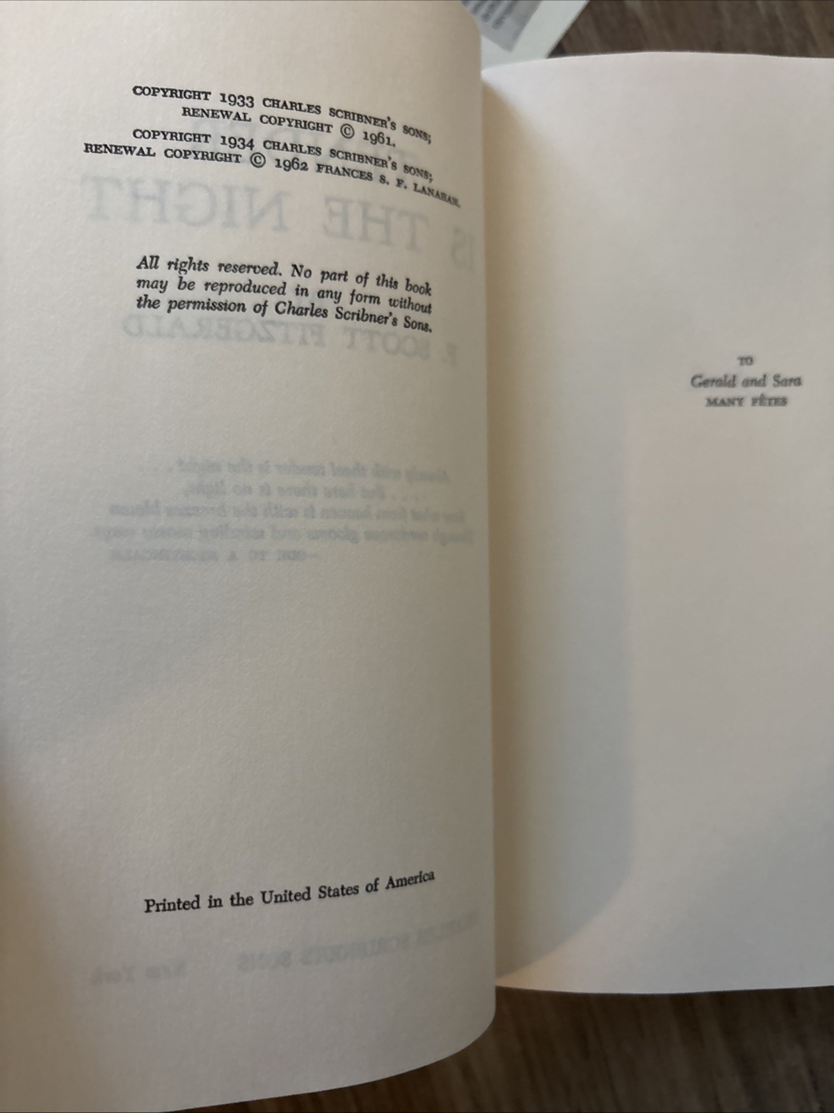 F. SCOTT FITZGERALD 3 Book Lot, F. Scott Fitzgerald, Scribner’s Sons, NY