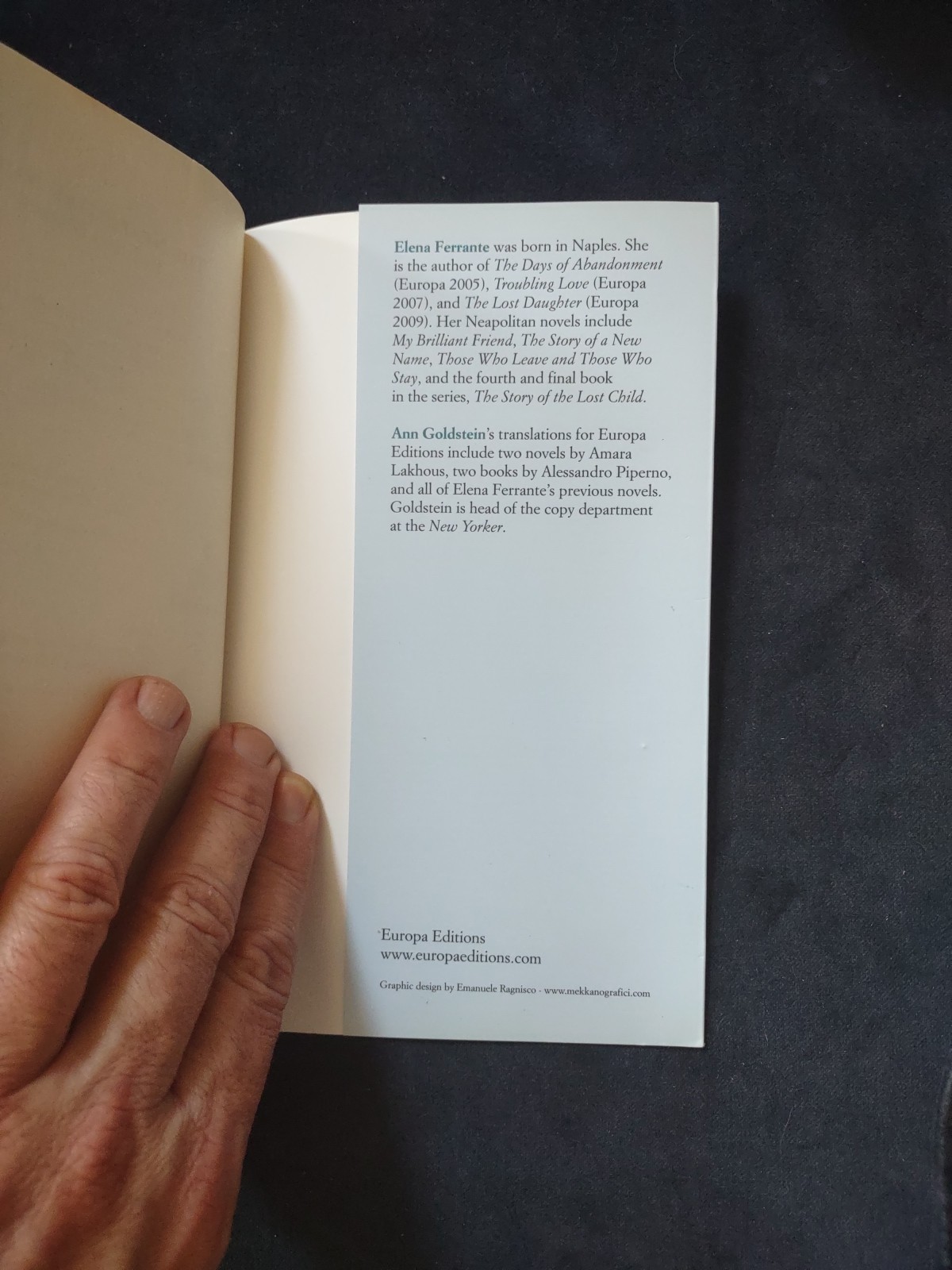 MY BRILLIANT FRIEND Neapolitan Novels Book One Softcover Ferrante Italian Author
