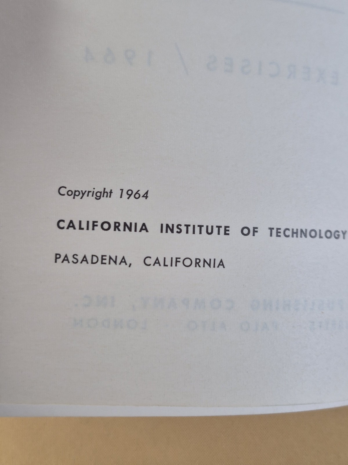 Exercises for Feynman Lectures on Physics – Volume 2 – Addison Wesley 1964