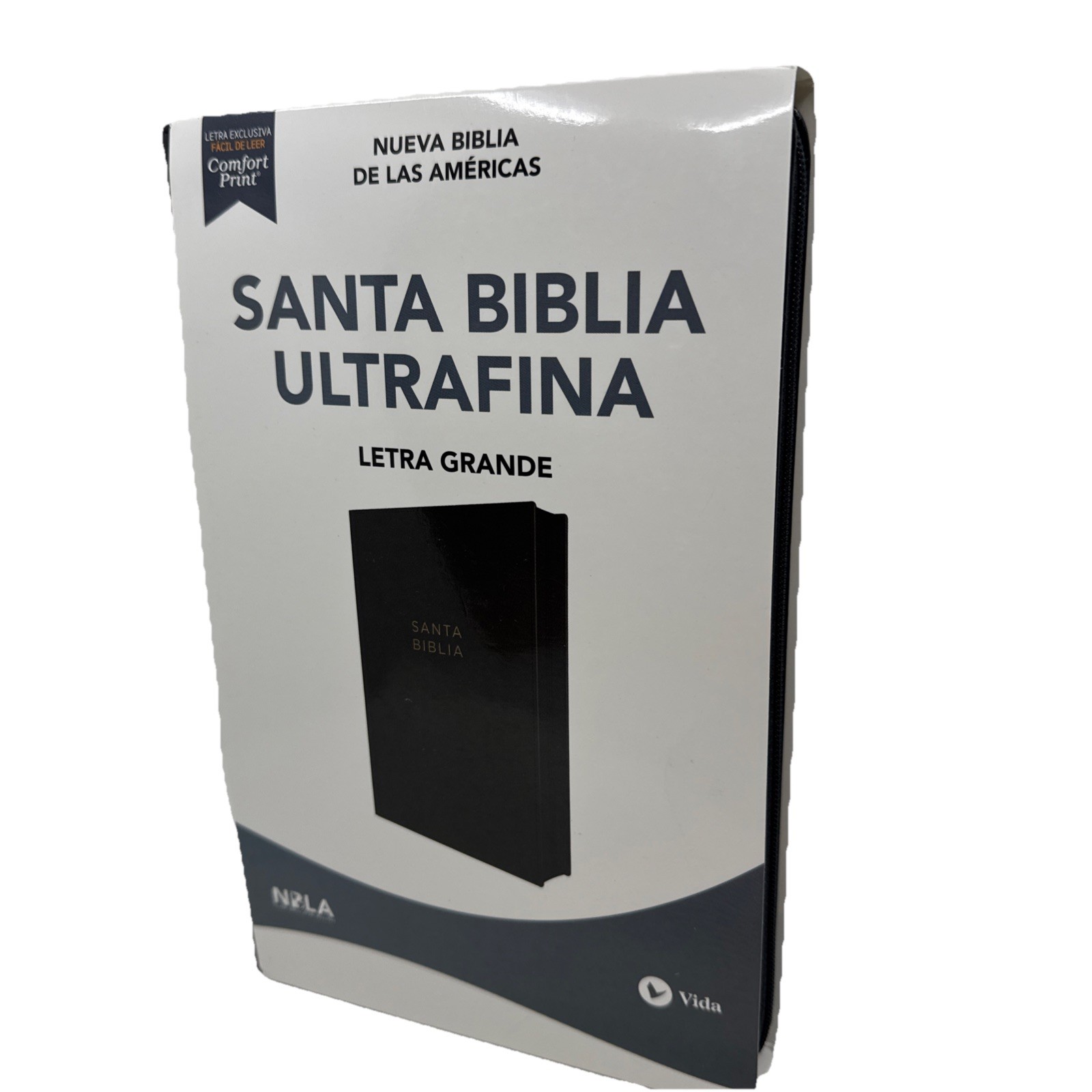 NBLA, Biblia, Ultrafina, Letra Grande, Tamaño Manual, Leathersoft, Negro, indice