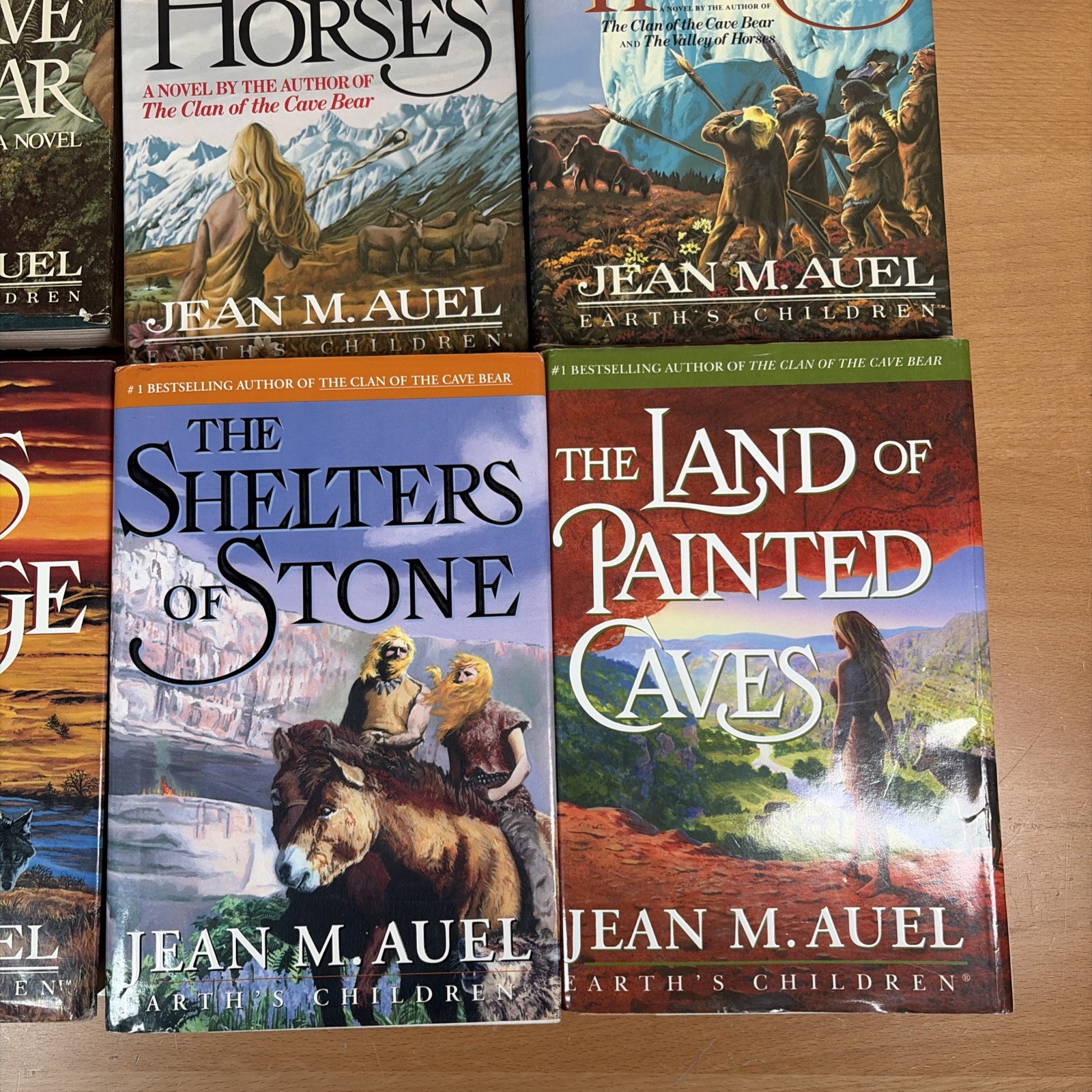 Complete Set Series Lot of 6 Earth’s Children Books by Jean Auel HARDCOVER