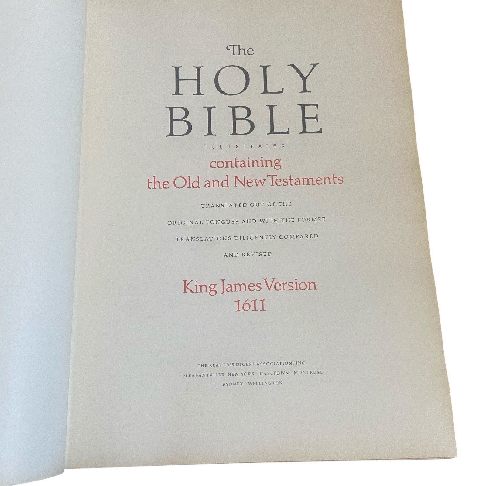 1971 The Holy Bible Reader’s Digest 1st Edition King James Version Illustrated