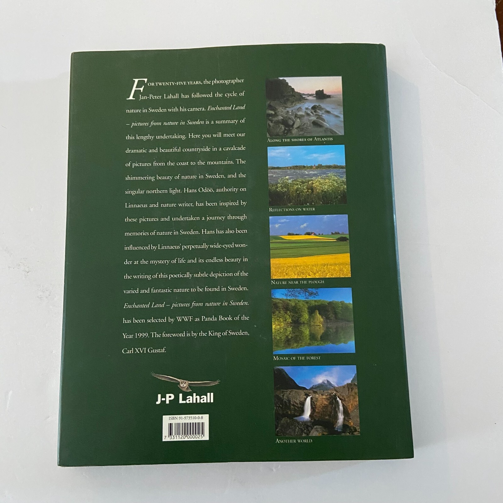 Enchanted Land Pictures from Nature in Sweden Hardcover 1999 JP Lahall Signed