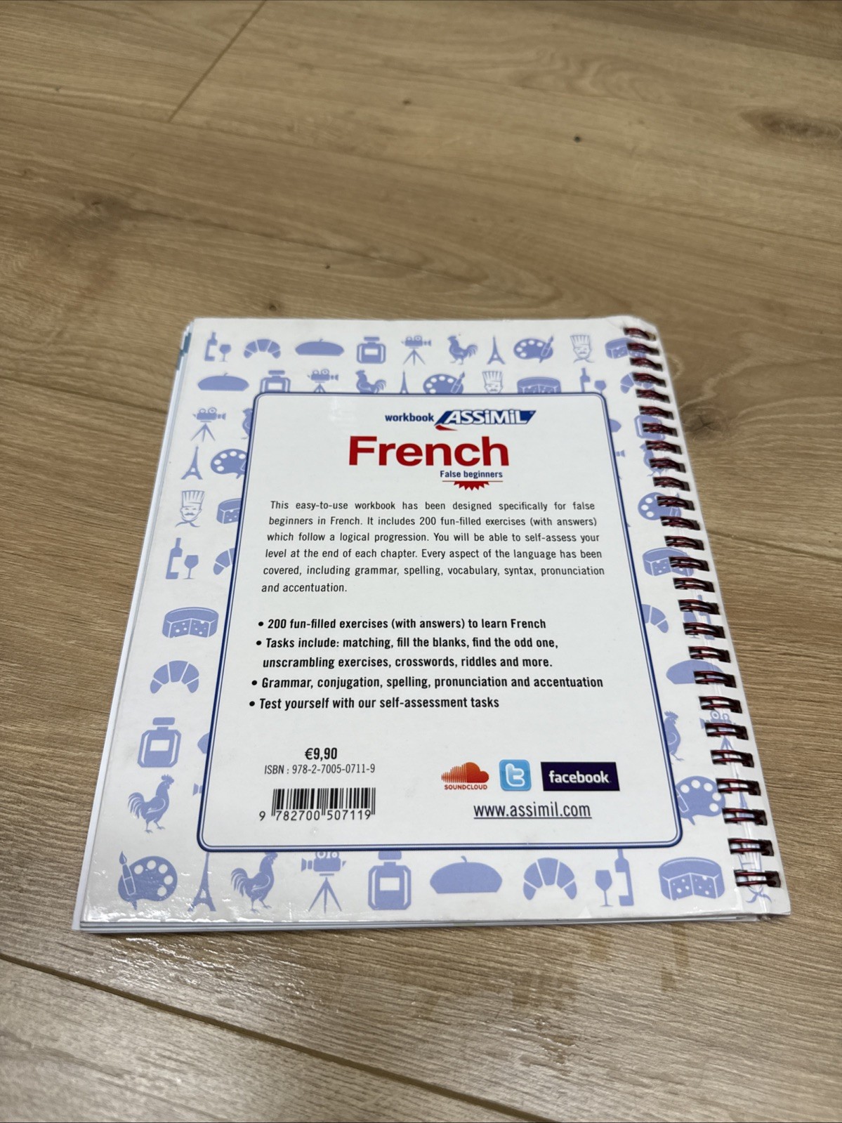 Blank Workbook French False Beginners
