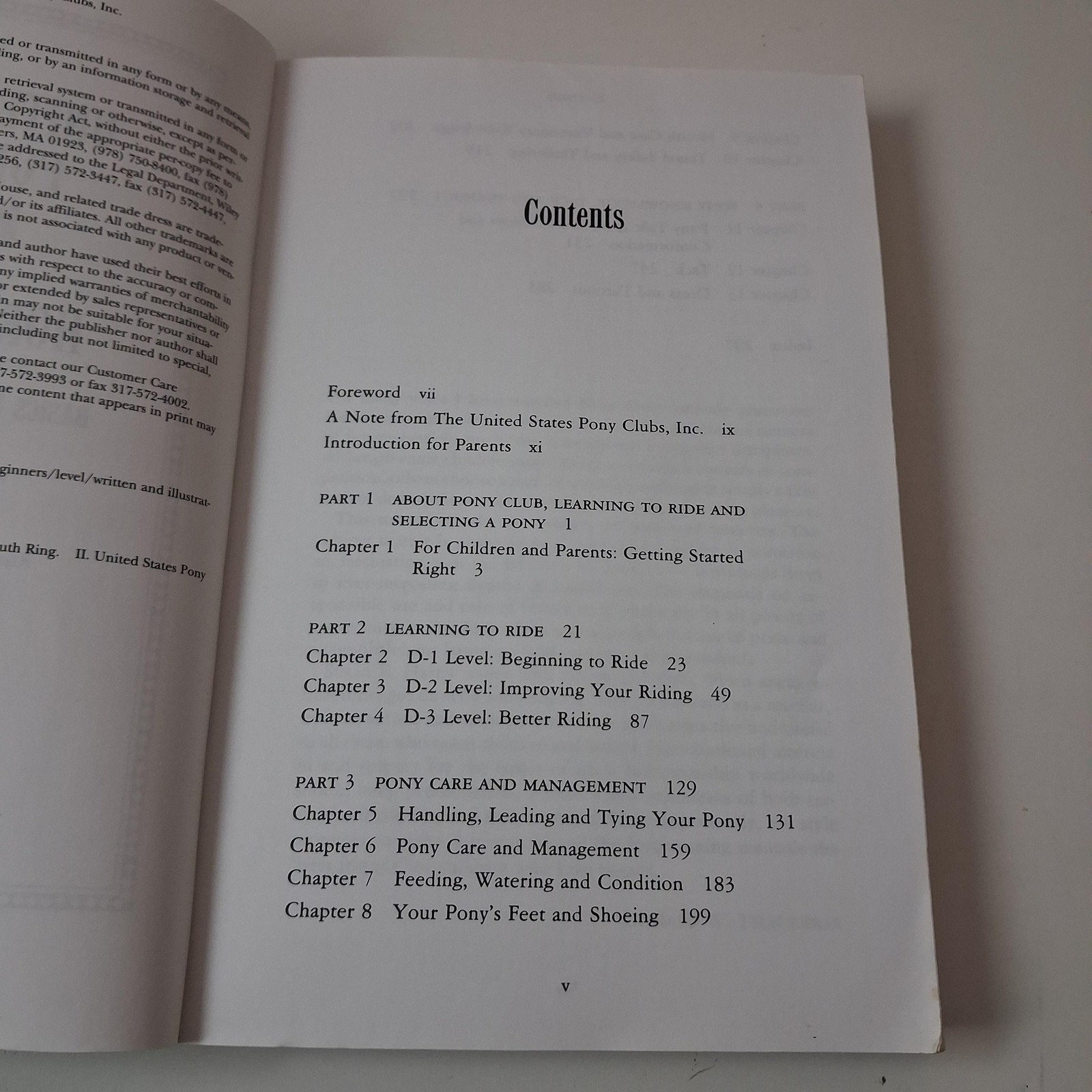 United States Pony Club Manual Of Horsemanship Susan E Harris Howell PB 1994