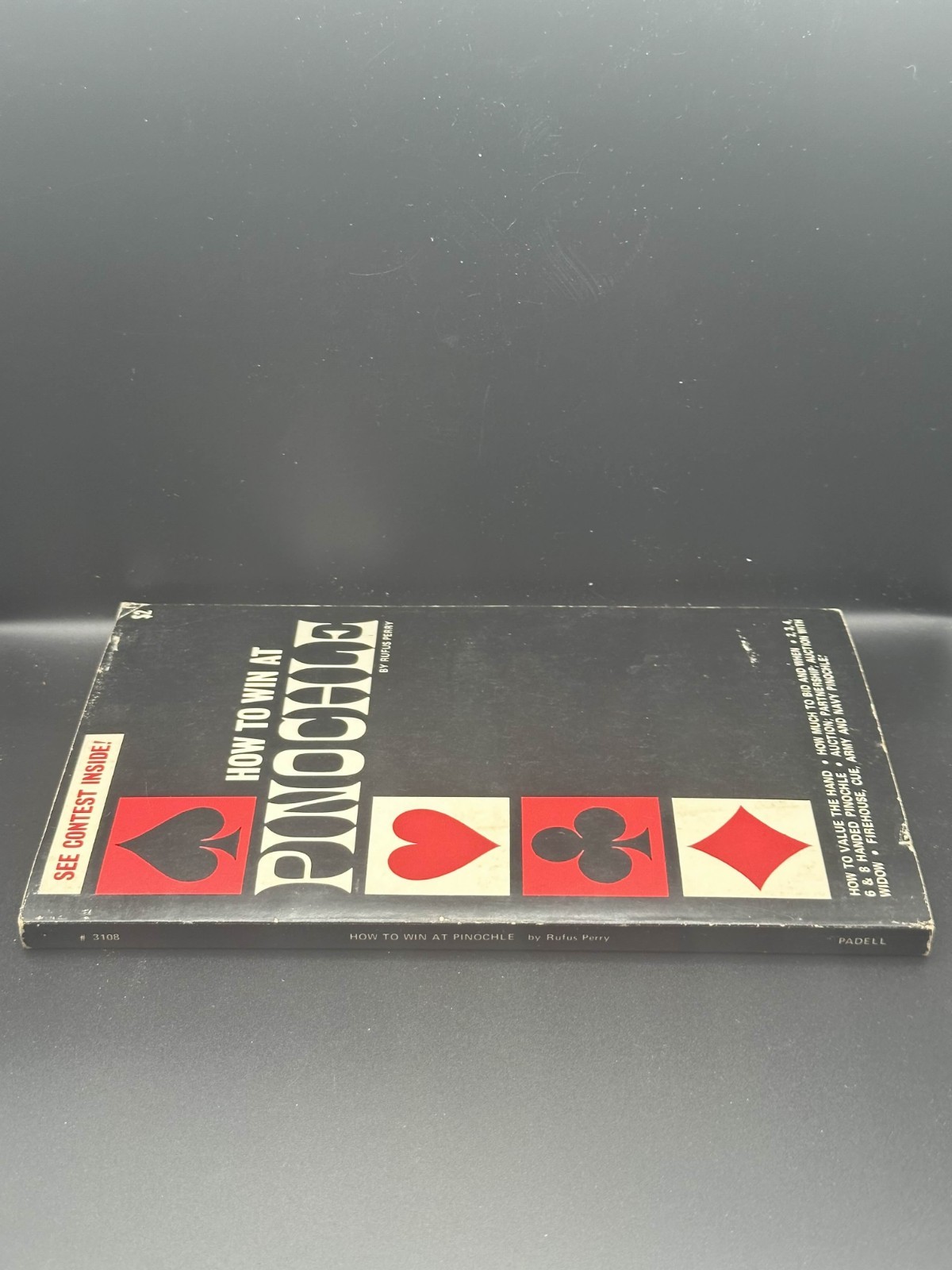How To Win At Pinochle By Rufus Perry 1972 Trade Paperback 124 Pages