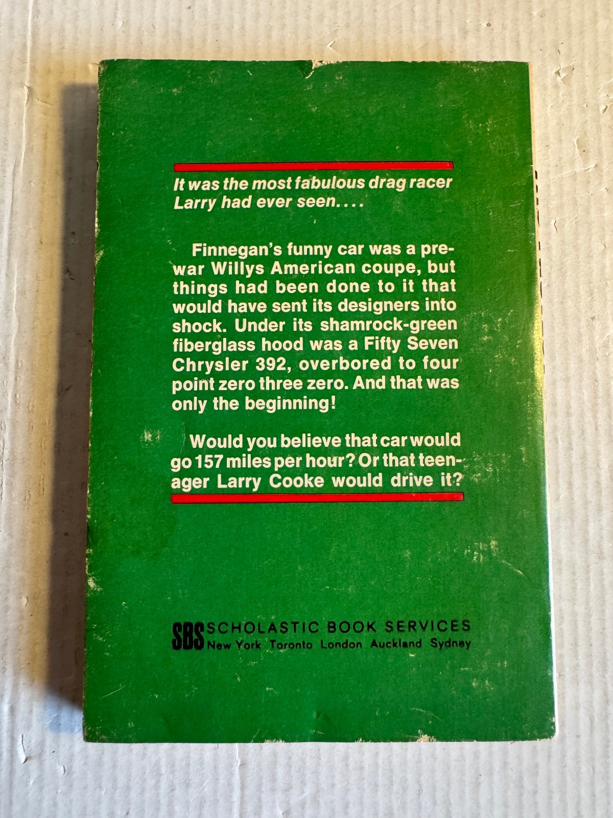 Fastest Funny Car Patrick J Williams 1970 2nd Printing Vintage Scholastic