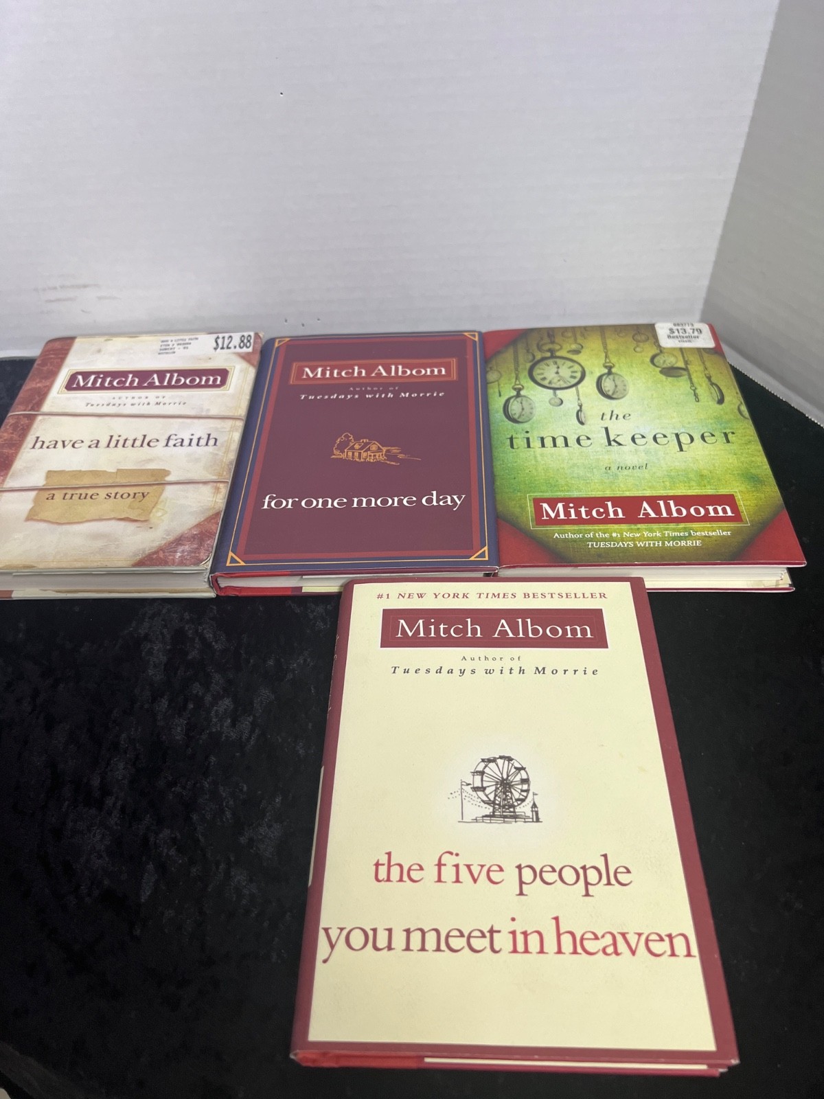 MITCH ALBOM 4 Book Lot: Classic Hardcover Novels-No Duplicates