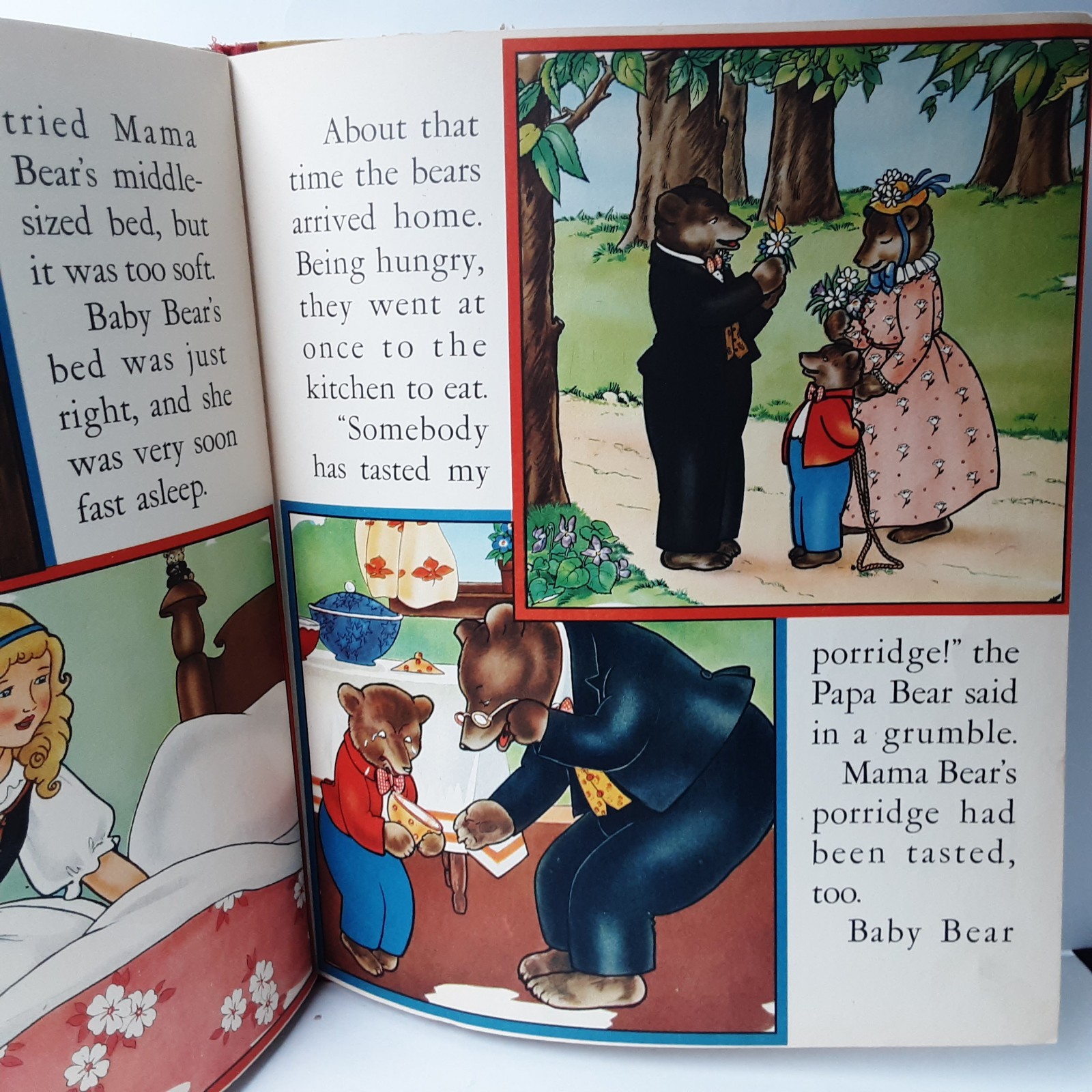 Vintage THREE FAMOUS STORIES Three Little Kittens Three Bears Three Pigs 1941