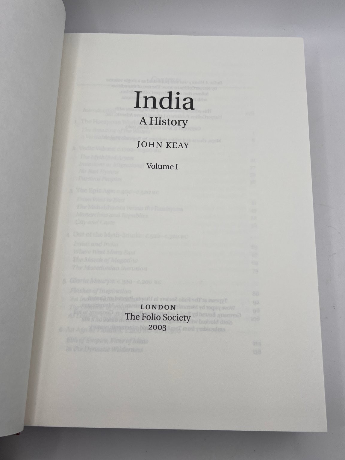 Folio Society India A History John Keay 2-Volume Set Slipcase Decorative