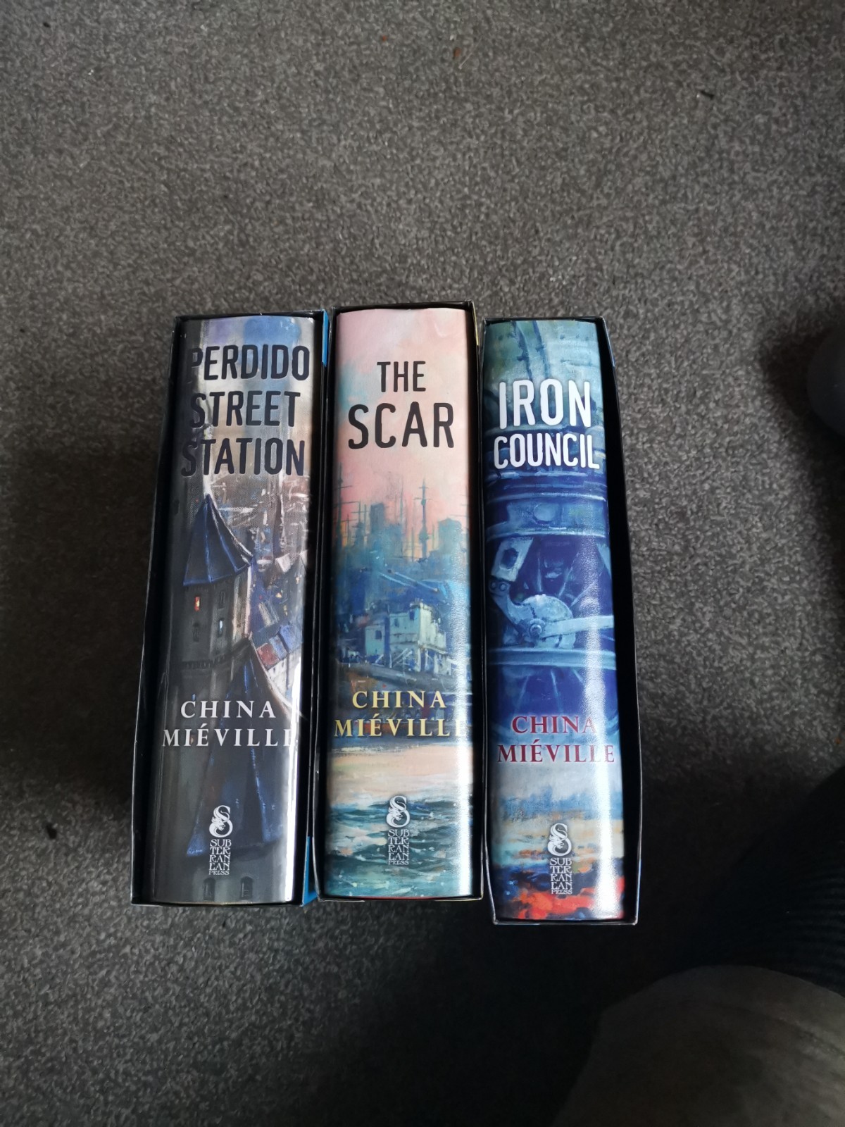 Perdido Street Station /The Scar /Iron Council – Sub Press – Matching # Set –