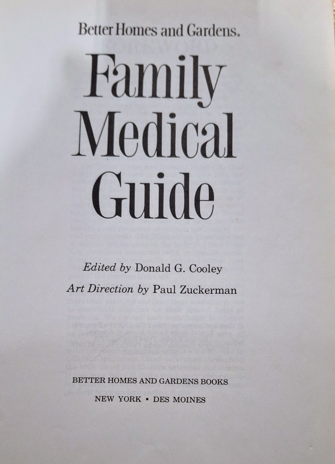 Family Medical Guide Better Home And Gardens 1976 with Atlas Of The Body Book