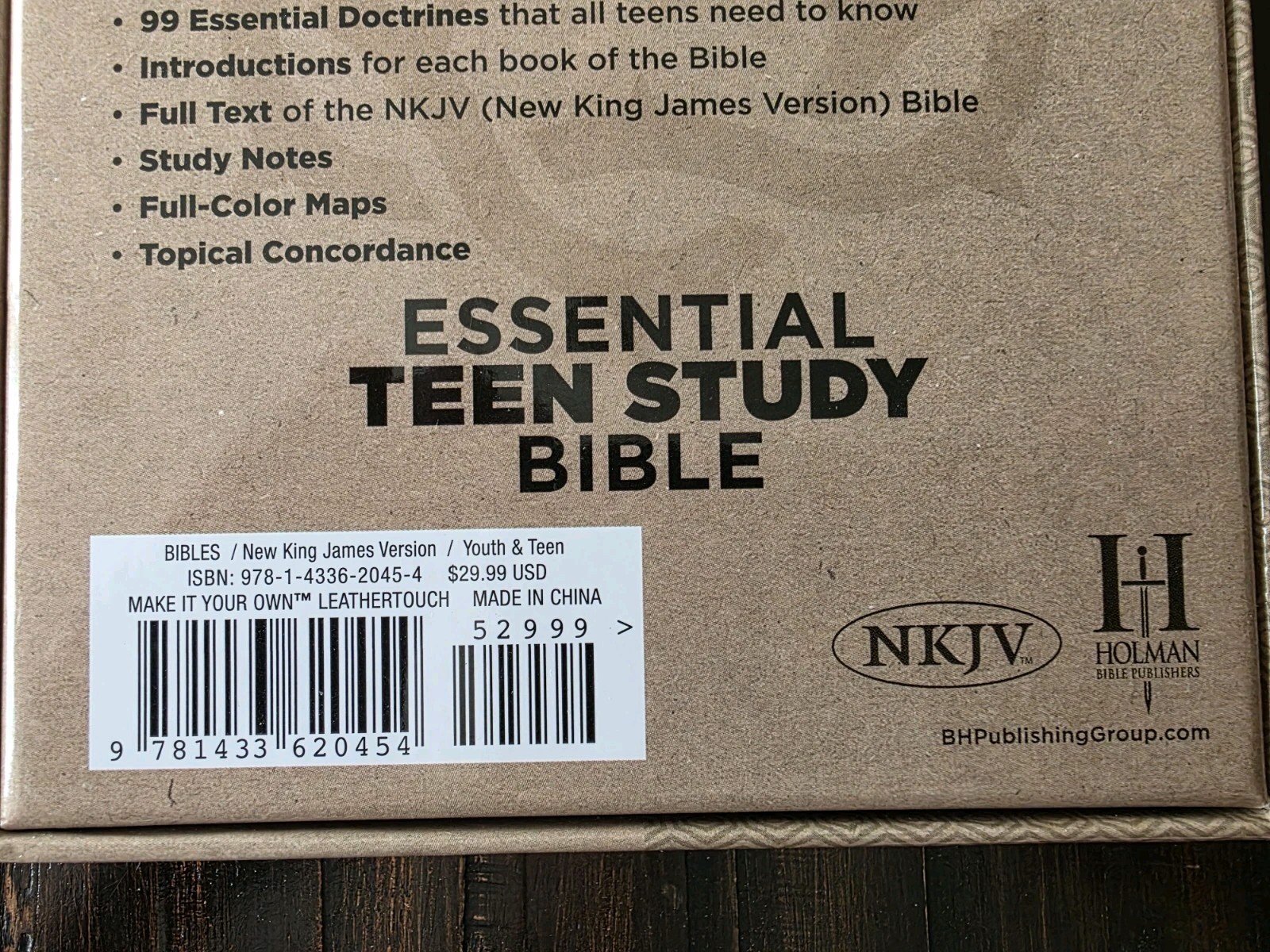 HCSB Essential Teen Study Bible Personal Size Make-It-Your-Own Cover Holman NEW