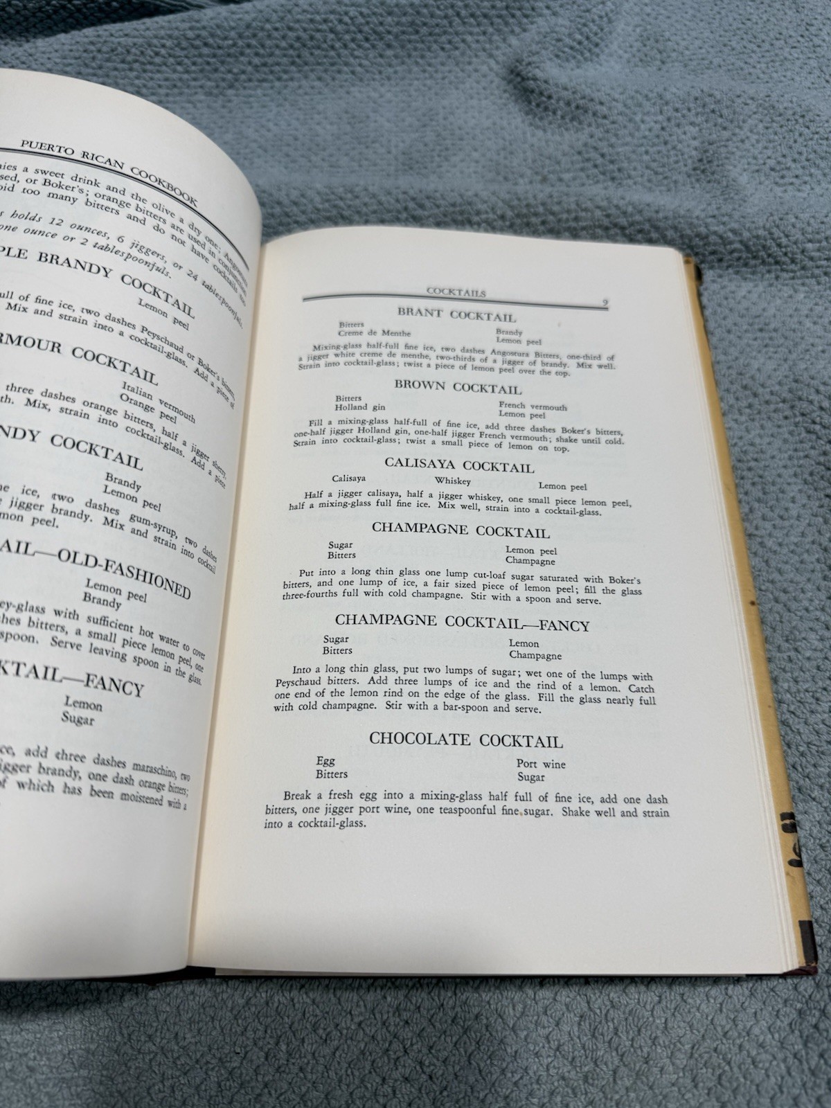 1948 Antique Puerto Rican Cook Book by Elizabeth B. K. Dooley Cookbook Vintage