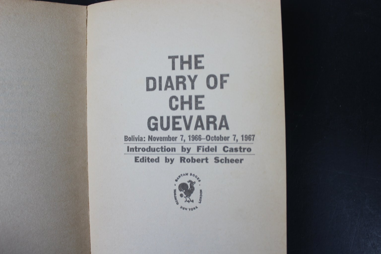 The Diary of Che Guevara 1968 Ramparts Edition Bantam Books History Biography PB