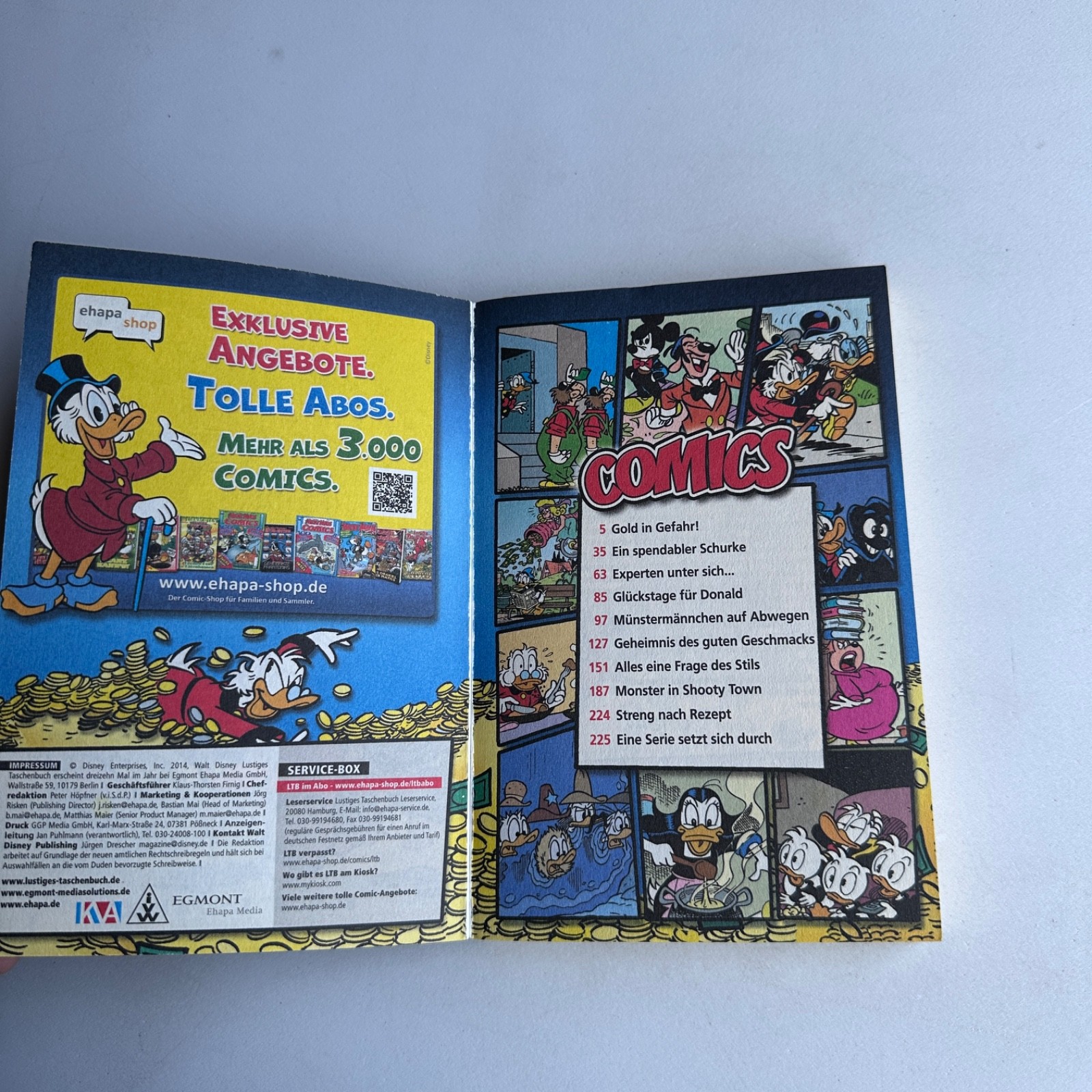 Lustiges Taschenbuch Gold in Gefahr! LTB 460 (2014, Paperback, German Edition)